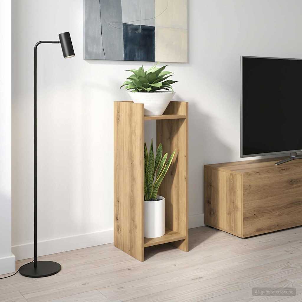 Växtställ Artisan-ek 30 x 30 x 80 cm Konstruerat trä