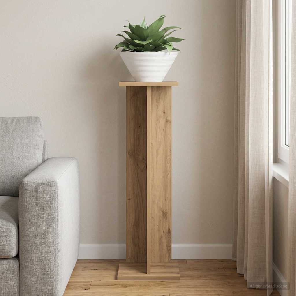 Växtställ Artisan-ek 25 x 25,5 x 80,5 cm Konstruerat trä