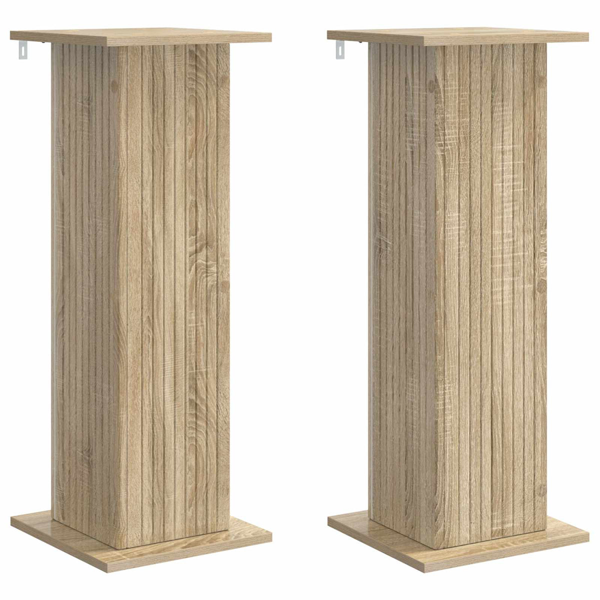 Växtställ 2 st Sonoma-ek 30,5 x 30 x 80,5 cm Konstruerat trä