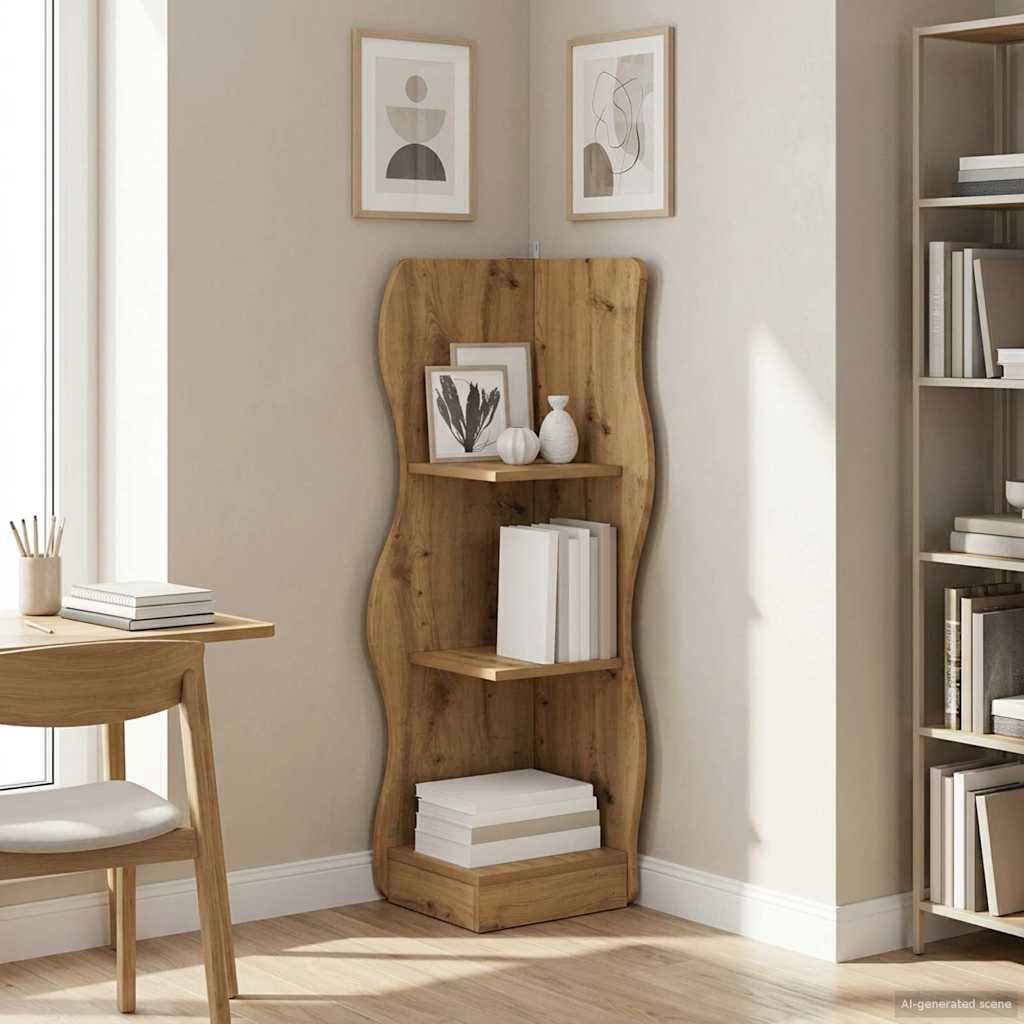 Hörnhylla Artisan-ek 34 x 33 x 102 cm Konstruerat trä