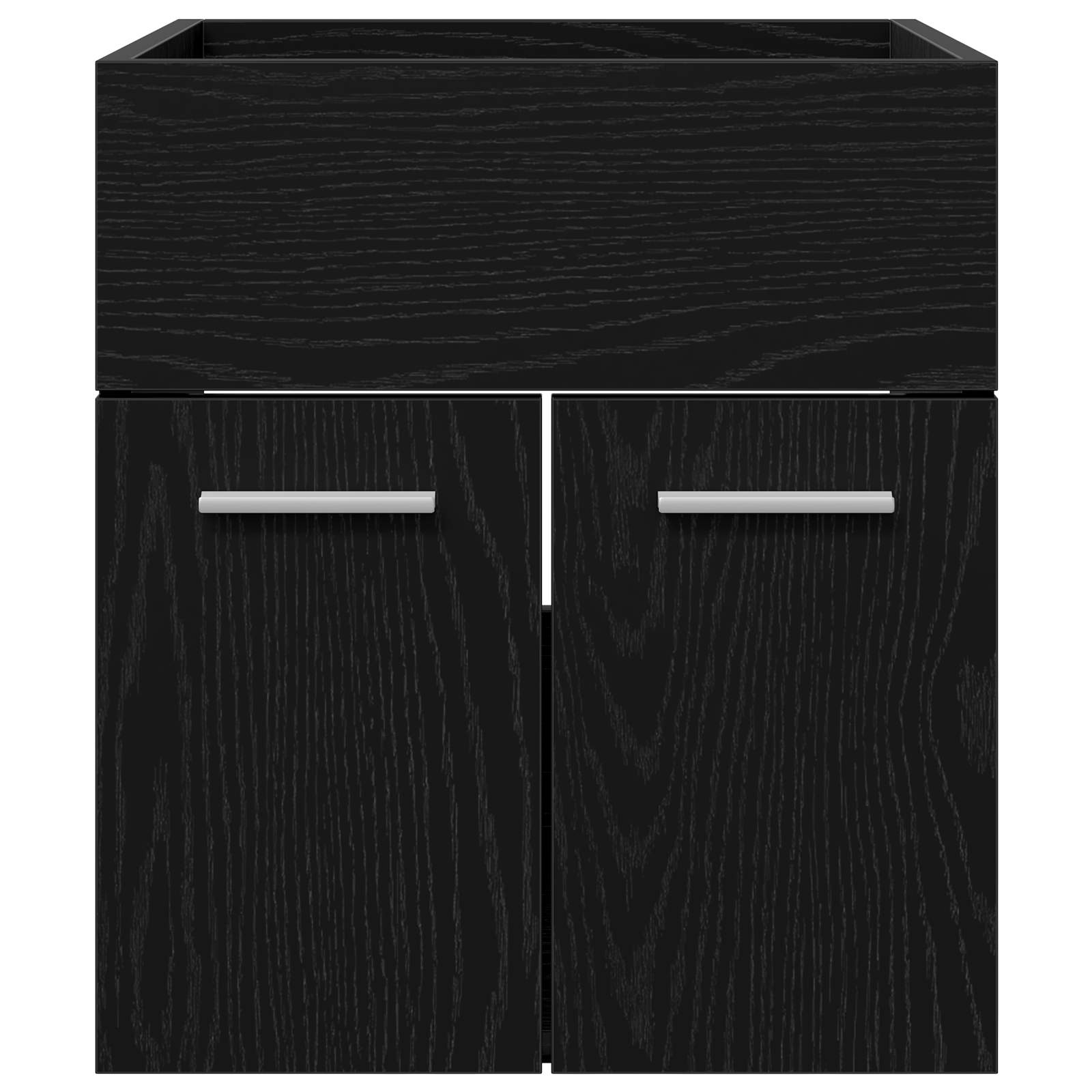 Diskbänksskåp Svart Ek 41 x 38,5 x 46 cm Konstruerat trä