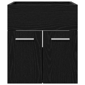 Diskbänksskåp Svart Ek 41 x 38,5 x 46 cm Konstruerat trä