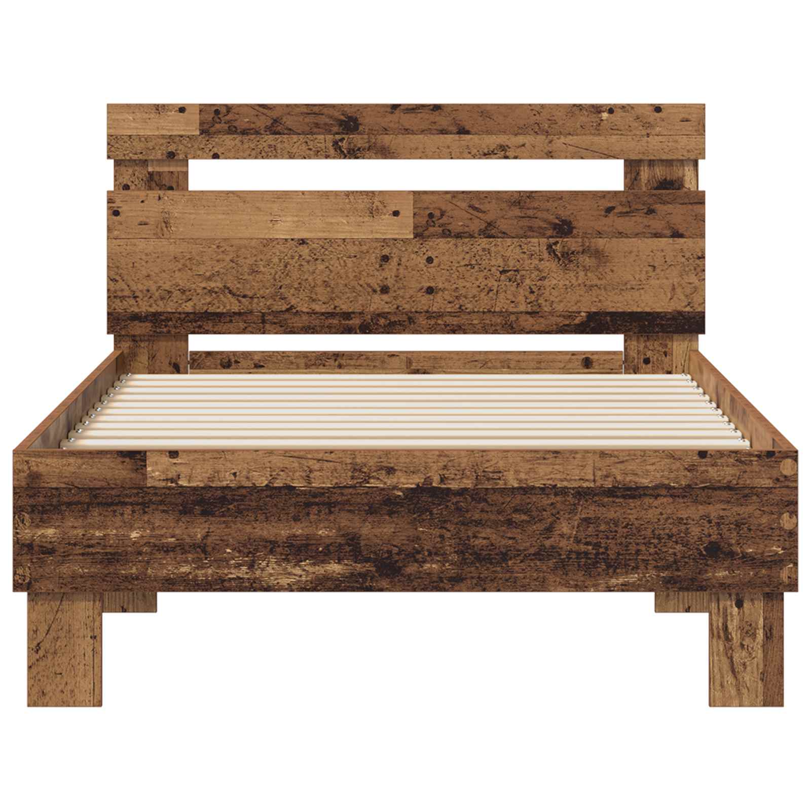 Sängram Gammalt trä 98,5 x 200 cm Konstruerat trä