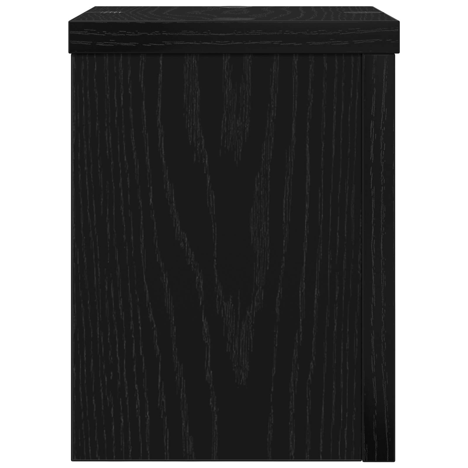 Växtställ 2 pcs Svart Ek 15 x 15 x 20 cm Konstruerat trä