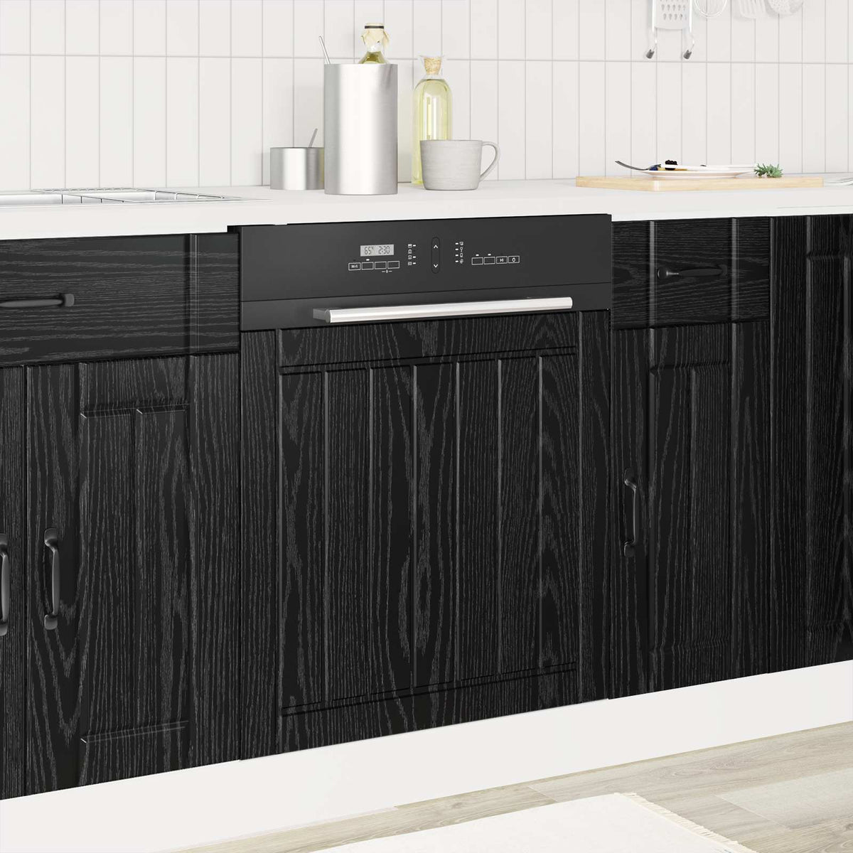 Diskmaskin panel LUCCA Svart ek 60 x 1,5 x 57 cm