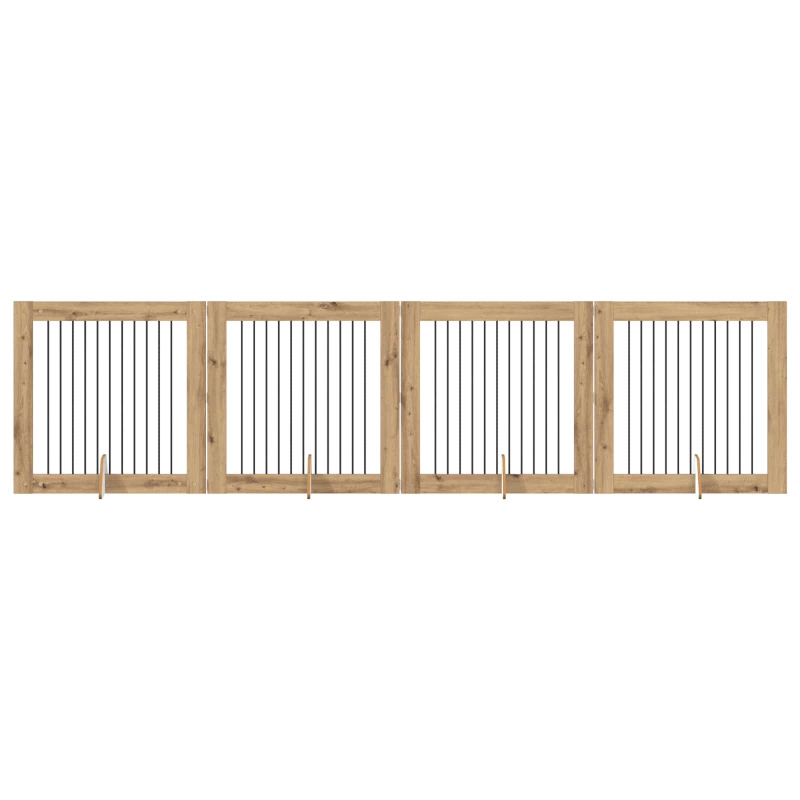 Fällbar hundgrind med stativ 4 pcs Artisan-ek 401 cm