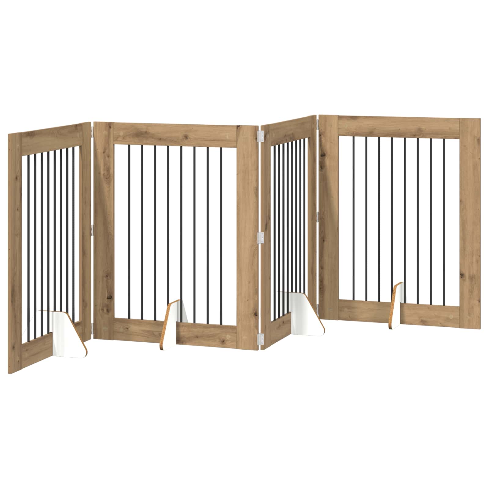 Fällbar hundgrind med stativ 4 pcs Artisan-ek 321 cm