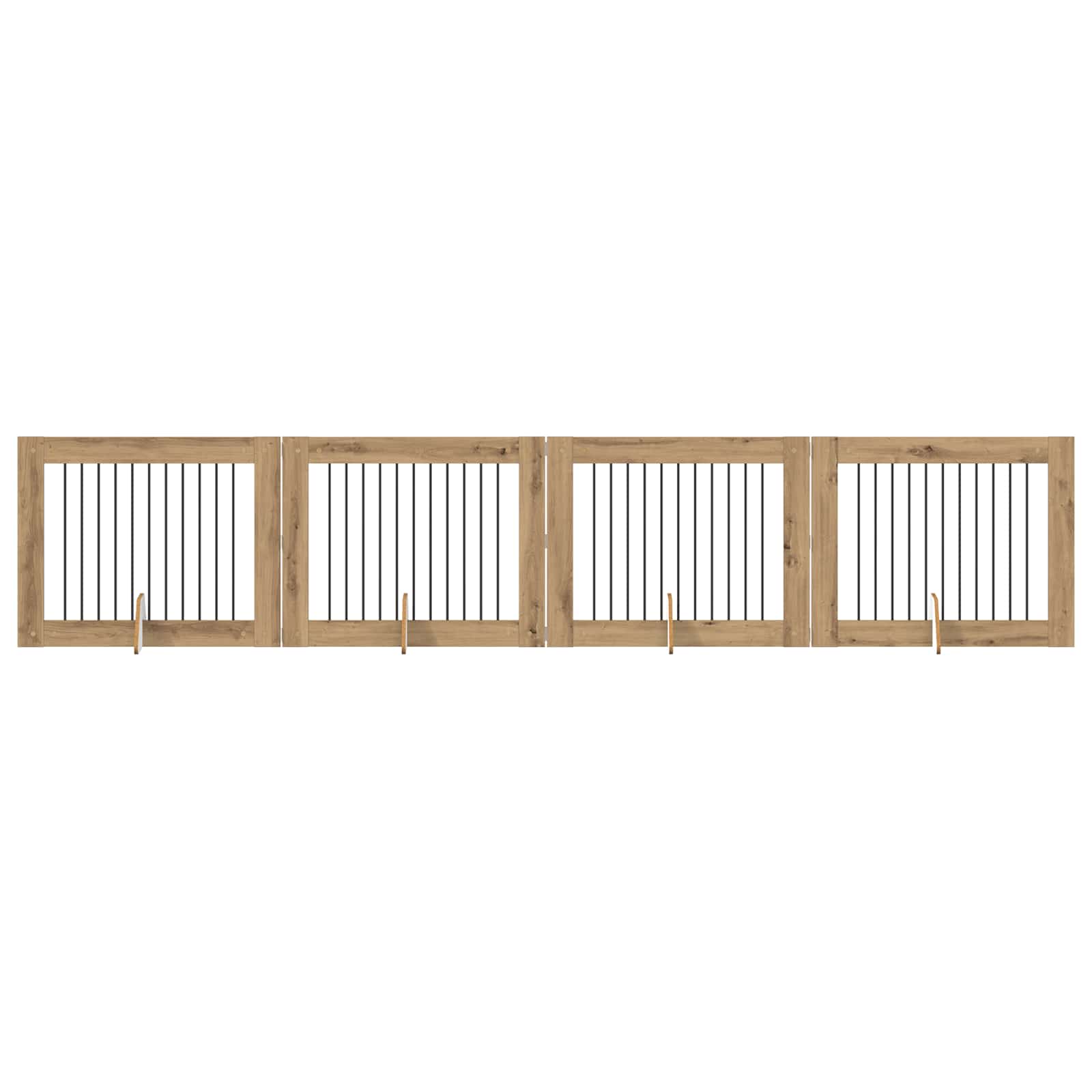 Fällbar hundgrind med stativ 4 pcs Artisan-ek 401 cm