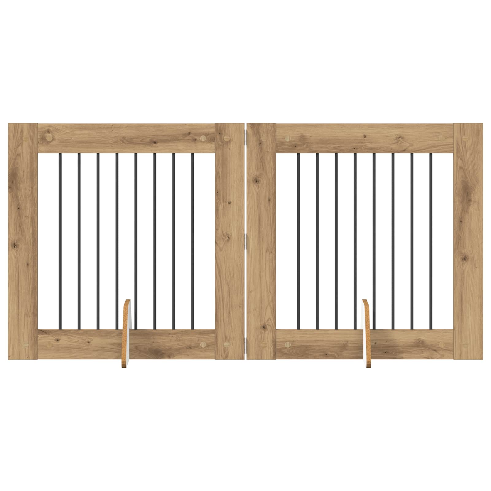 Fällbar hundgrind med stativ 2 pcs Artisan-ek 160,5 cm