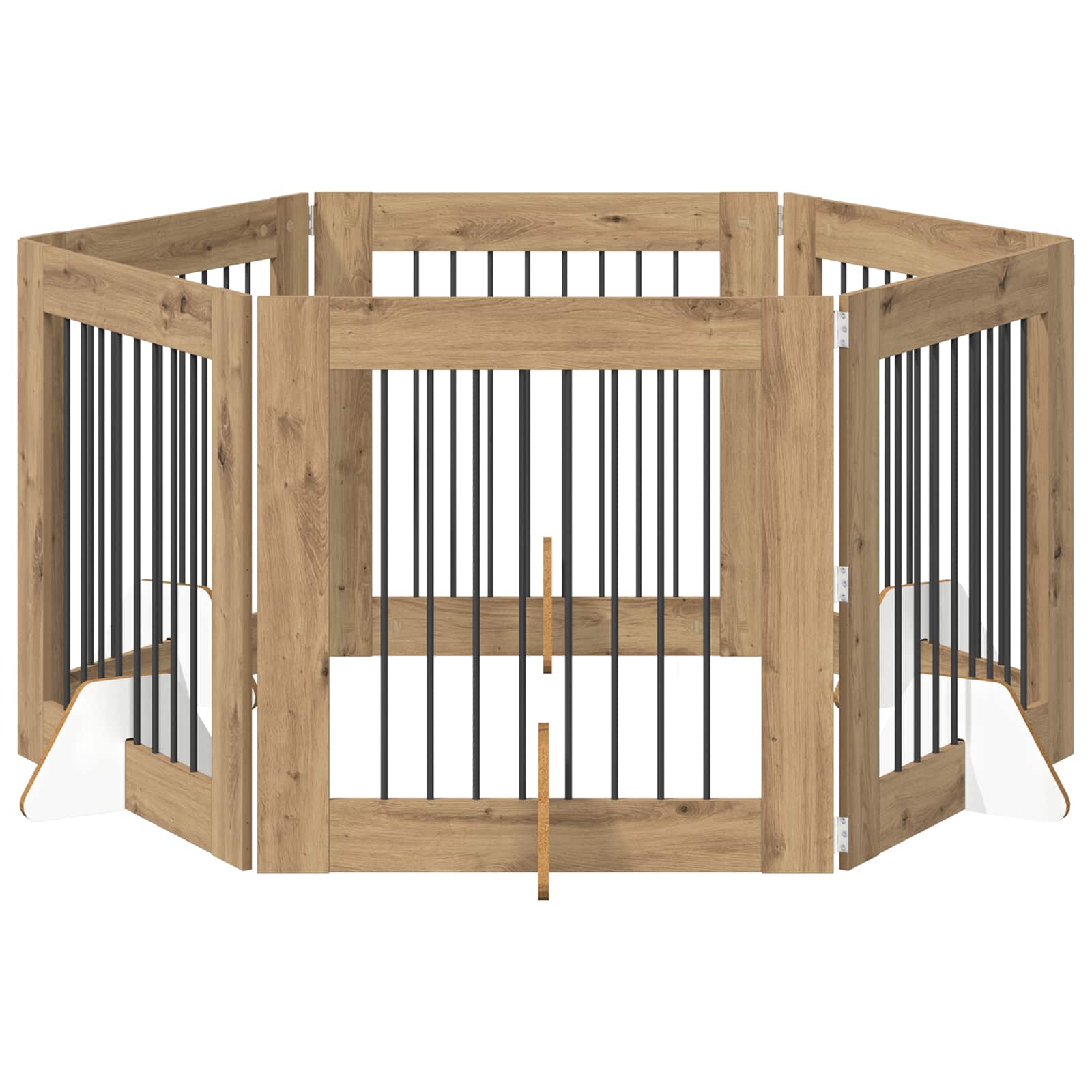 Fällbar hundgrind med stativ 6 pcs Artisan-ek 482 cm