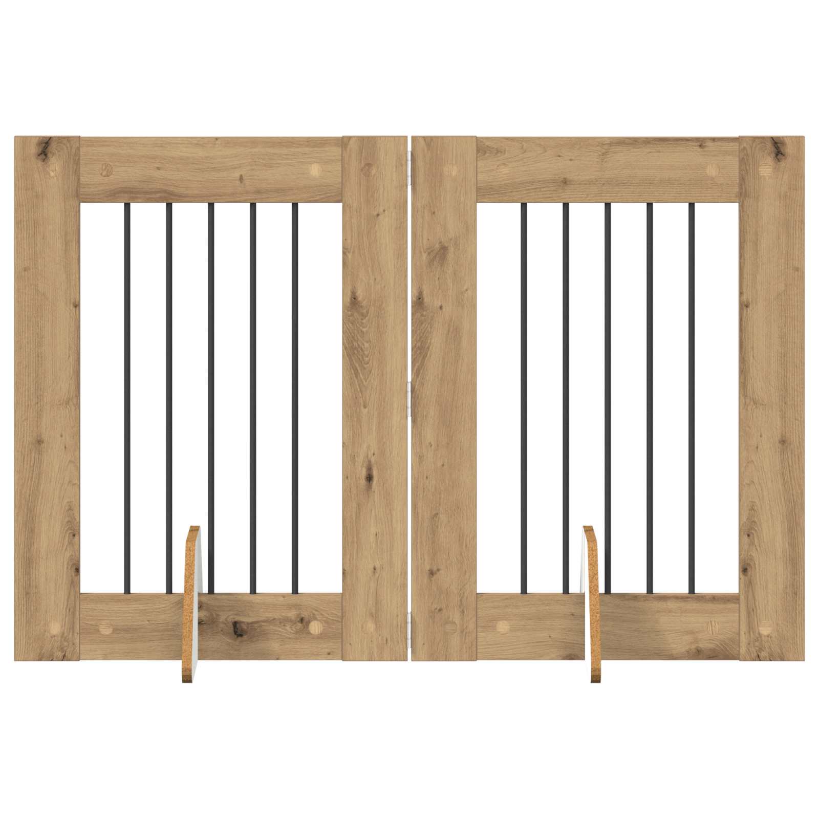 Fällbar hundgrind med stativ 2 pcs Artisan-ek 120,5 cm