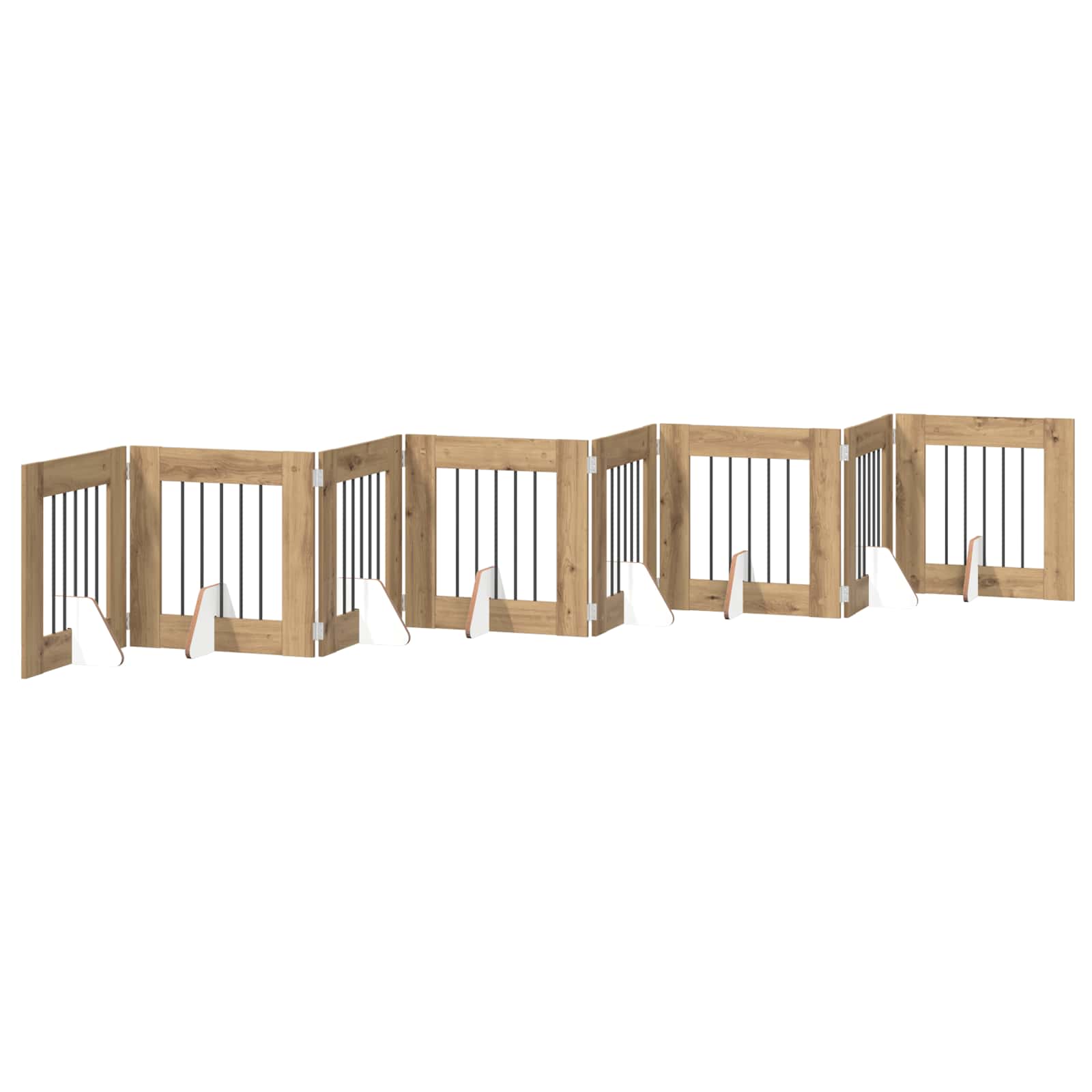 Fällbar hundgrind med stativ 8 pcs Artisan-ek 60 cm