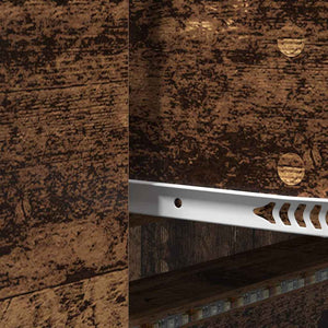 TV-skåp med LEDs Gammalt trä 140 x 34 x 40 cm Konstruerat trä