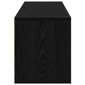 TV-skåp med LEDs Svart Ek 140 x 34 x 40 cm Konstruerat trä