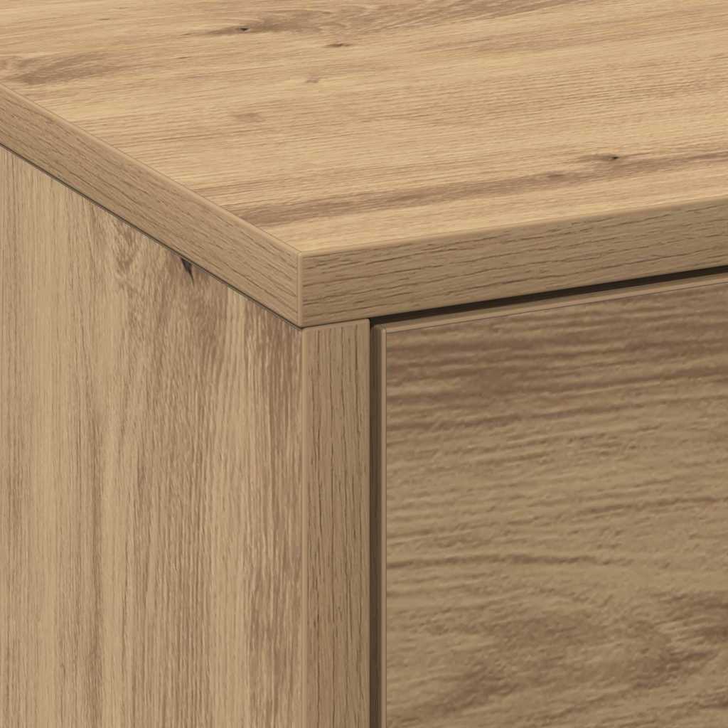 TV-skåp med LEDs Artisan Ek 162 x 34 x 40 cm Konstruerat trä