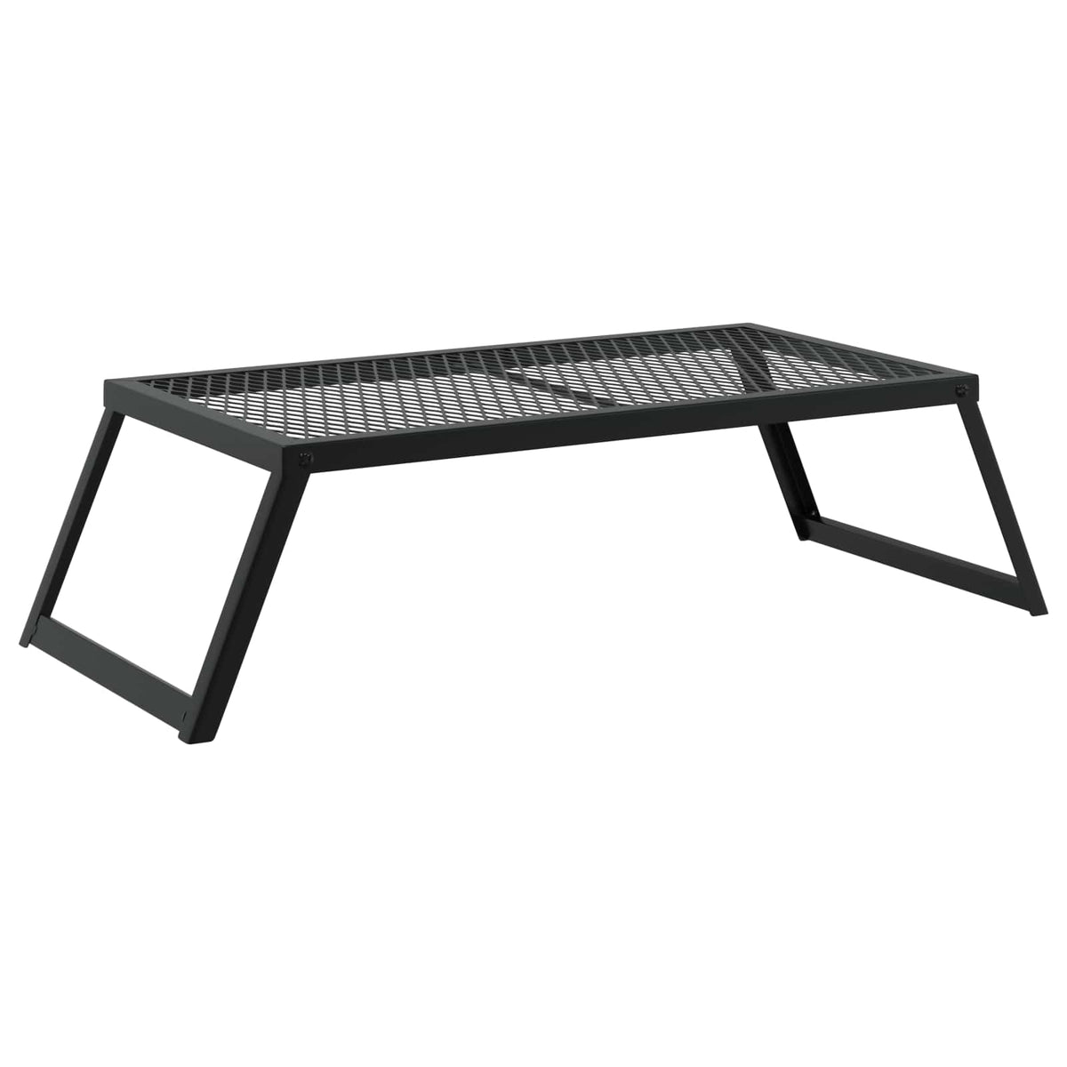 Vikbar Campinggrill 58 x 31 x 2 cm Legerat stål Svart