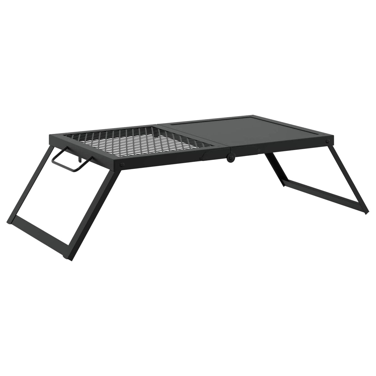 Vikbar Campinggrill 31,5 x 26,5 x 4 cm Legerat stål Svart