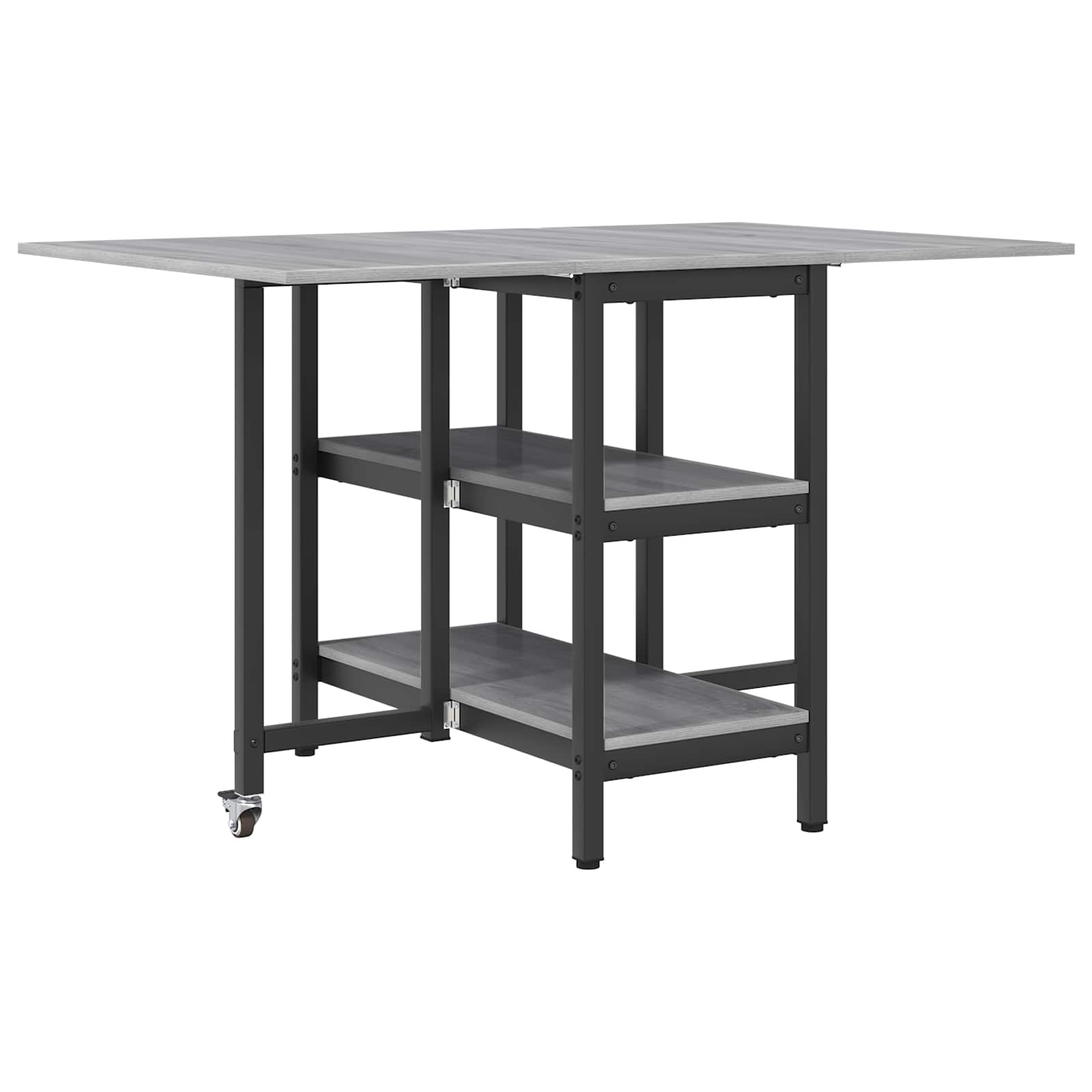 Matbord 122 x 80 x 76,5 cm Konstruerat trä Grå Sonoma