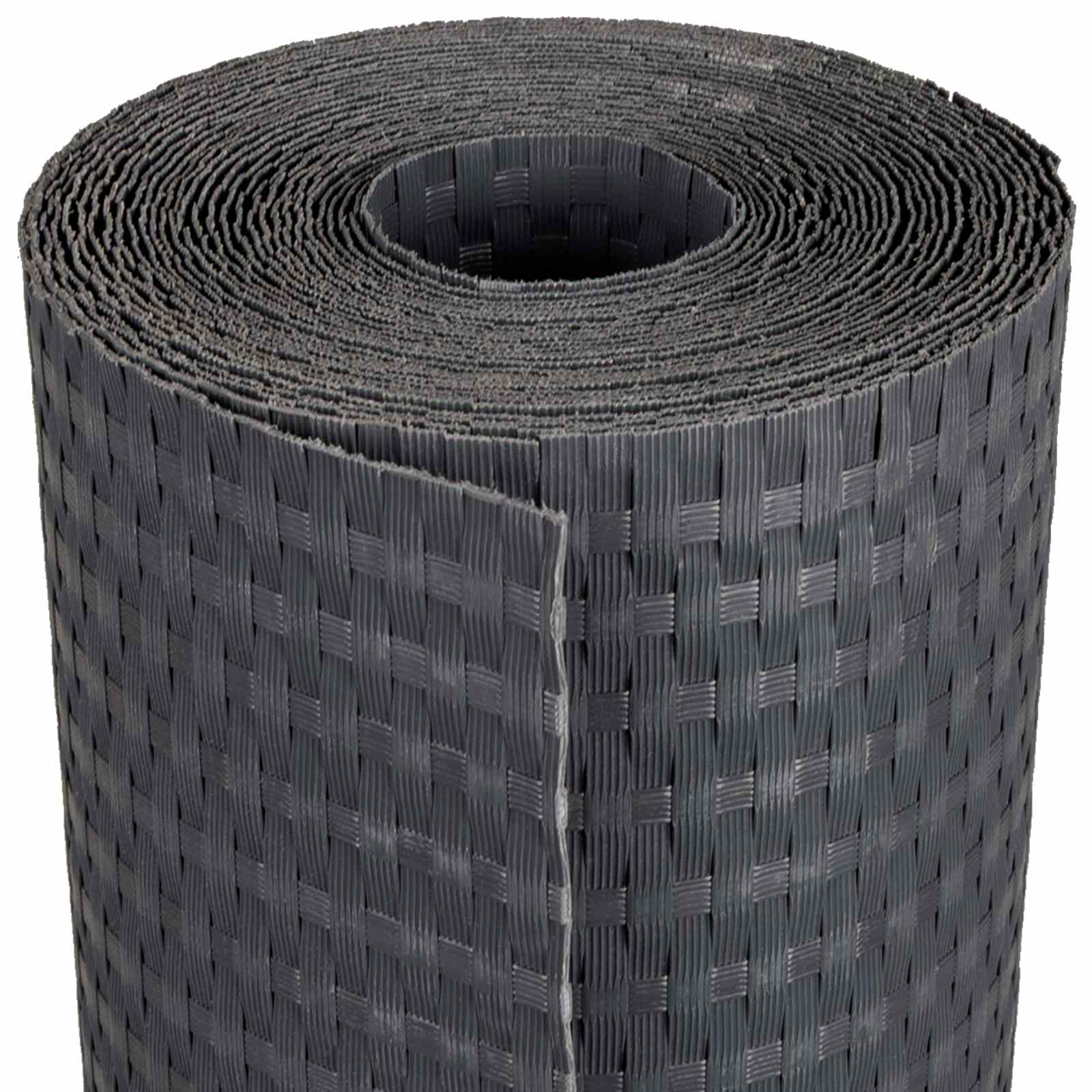 Balkong Skärm Mörkgrå 600 x 100 cm konstrotting