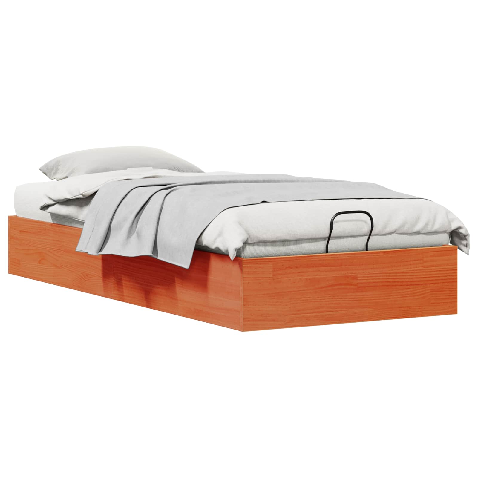 Bäddsoffa med förvaring VaxBrun 90 x 190 cm Massivt furu