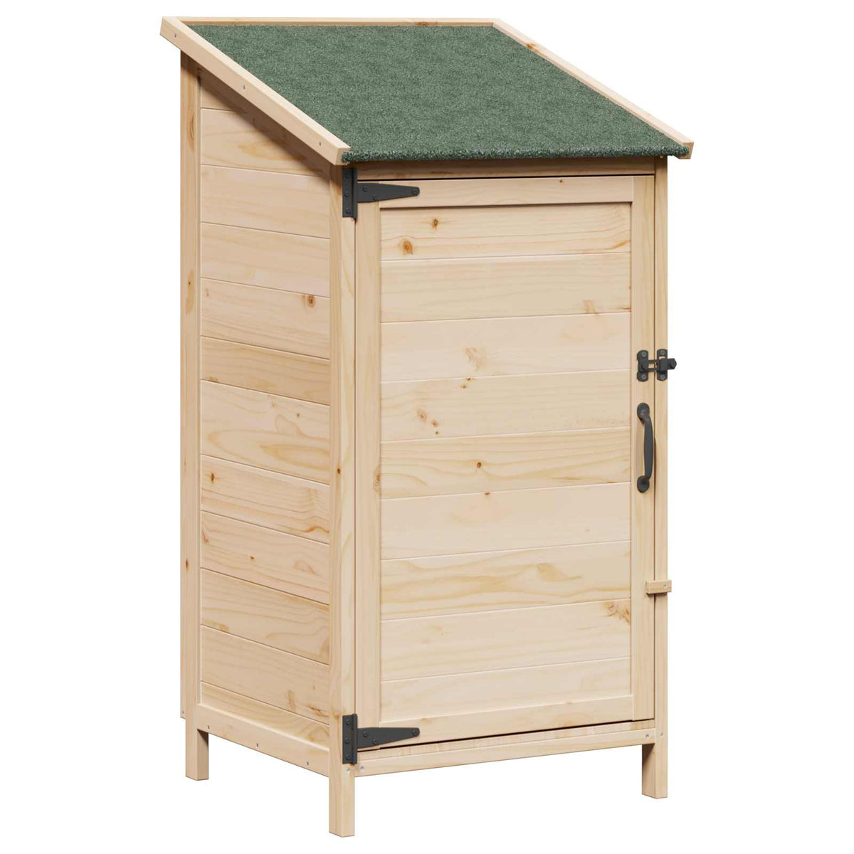 Trädgårdshus med tak Naturlig 59 x 56 x 113,5 cm Massivt Furu