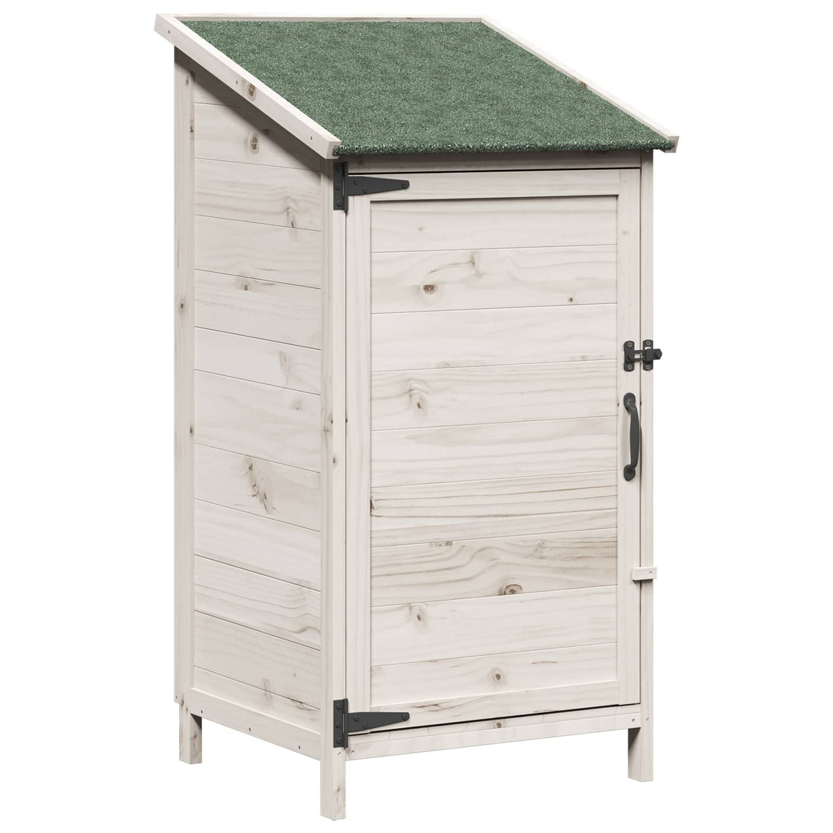 Trädgårdshus med tak Vit 59 x 56 x 113,5 cm Massivt Furu