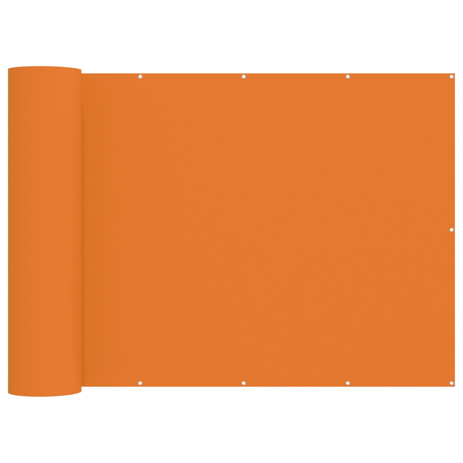 Balkongskärm 200 x 800 cm Tyg med PU-beläggning Orange