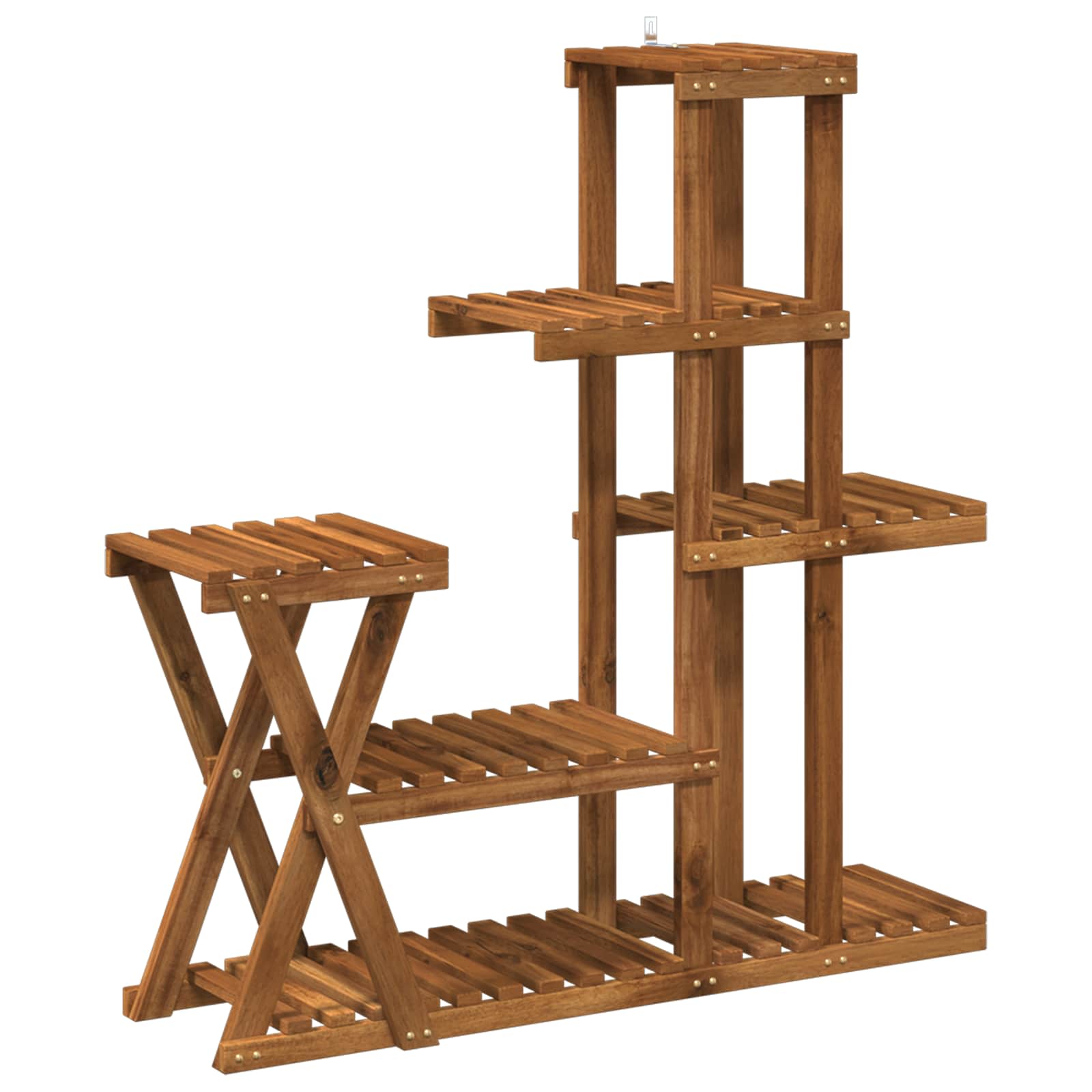 Växtställ Naturlig 95 x 25 x 101,5 cm Massivt Akaciaträ