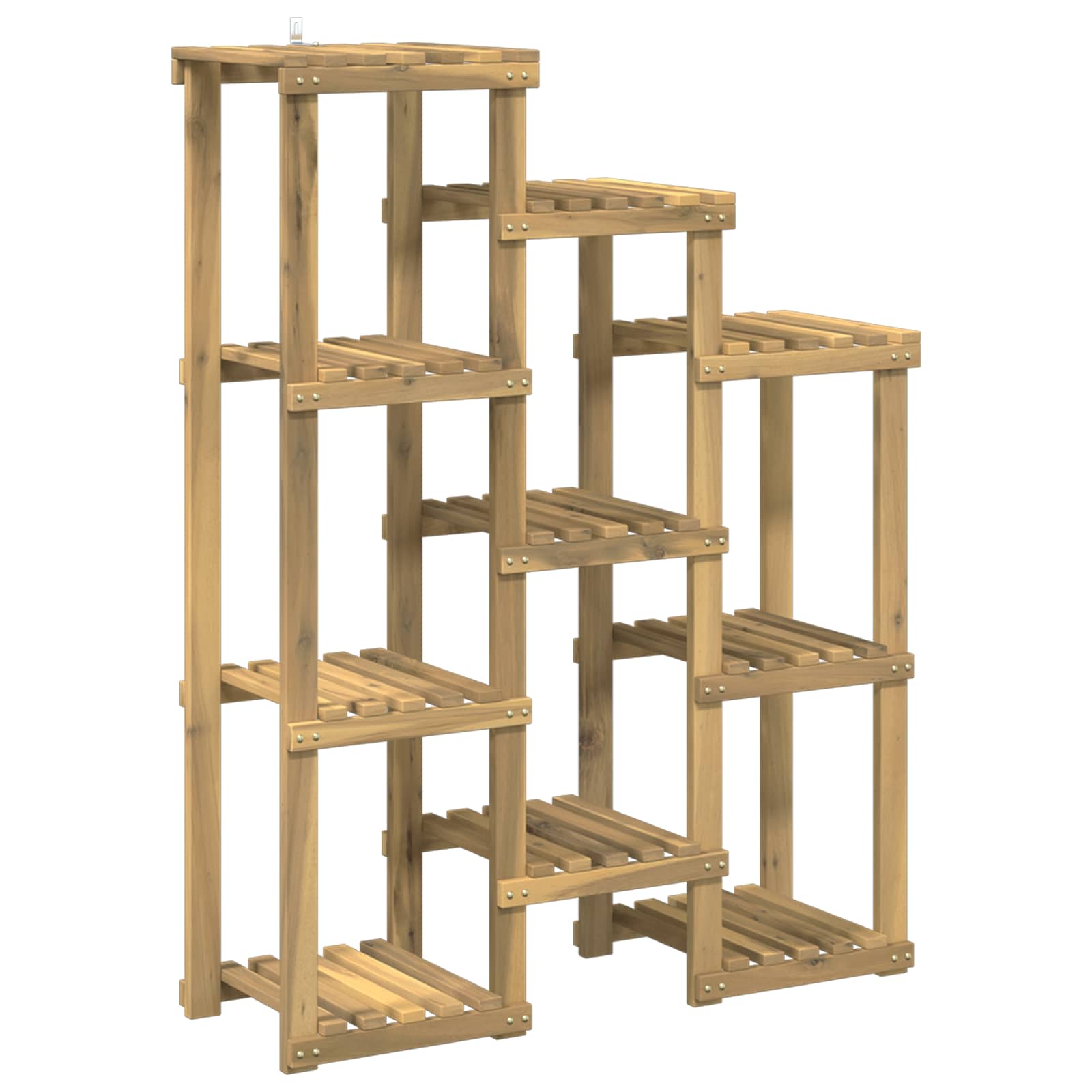 Växtställ Vit 85 x 30 x 114,5 cm Massivt Akaciaträ