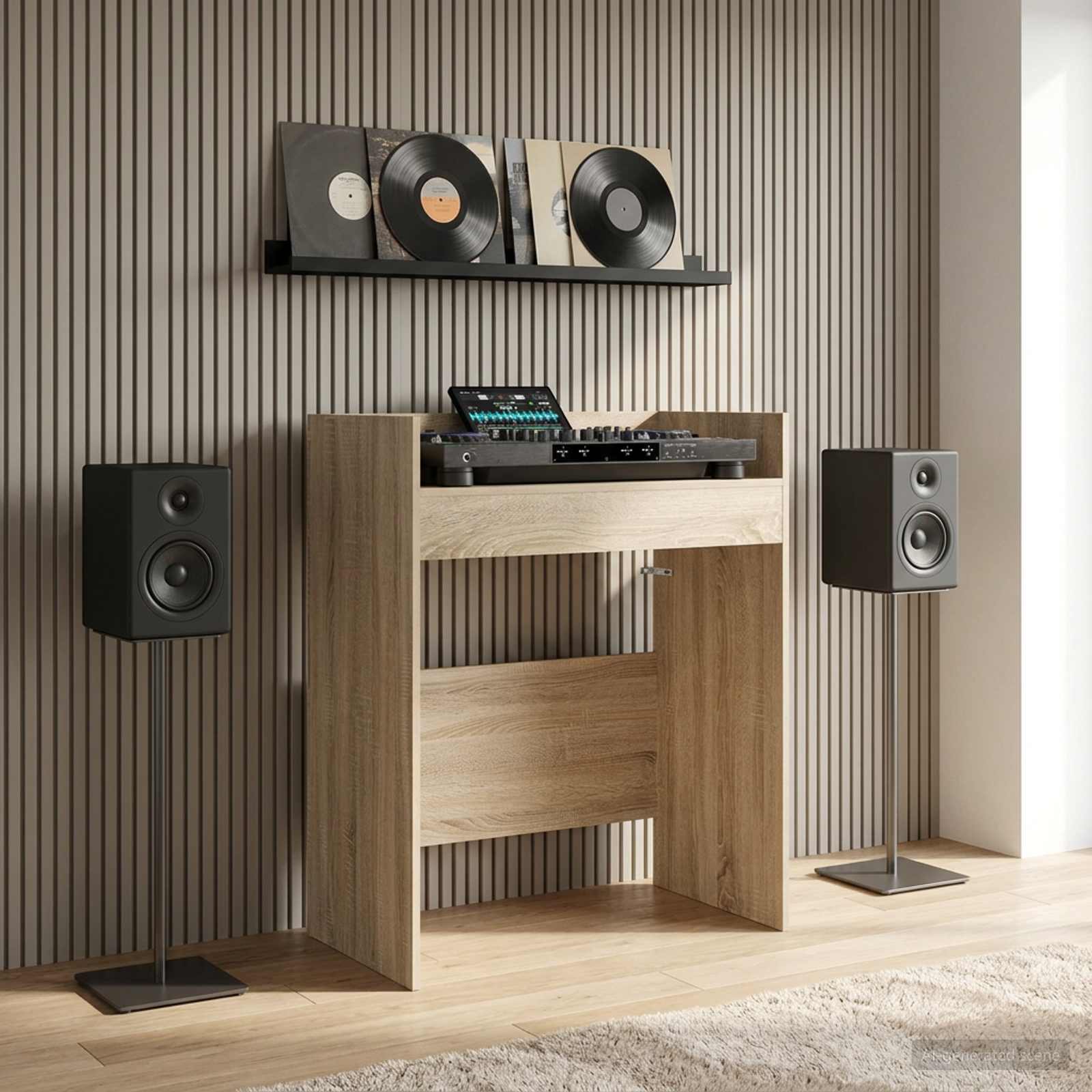 DJ-bord Sonoma-ek 82 x 45 x 102 cm Konstruerat trä
