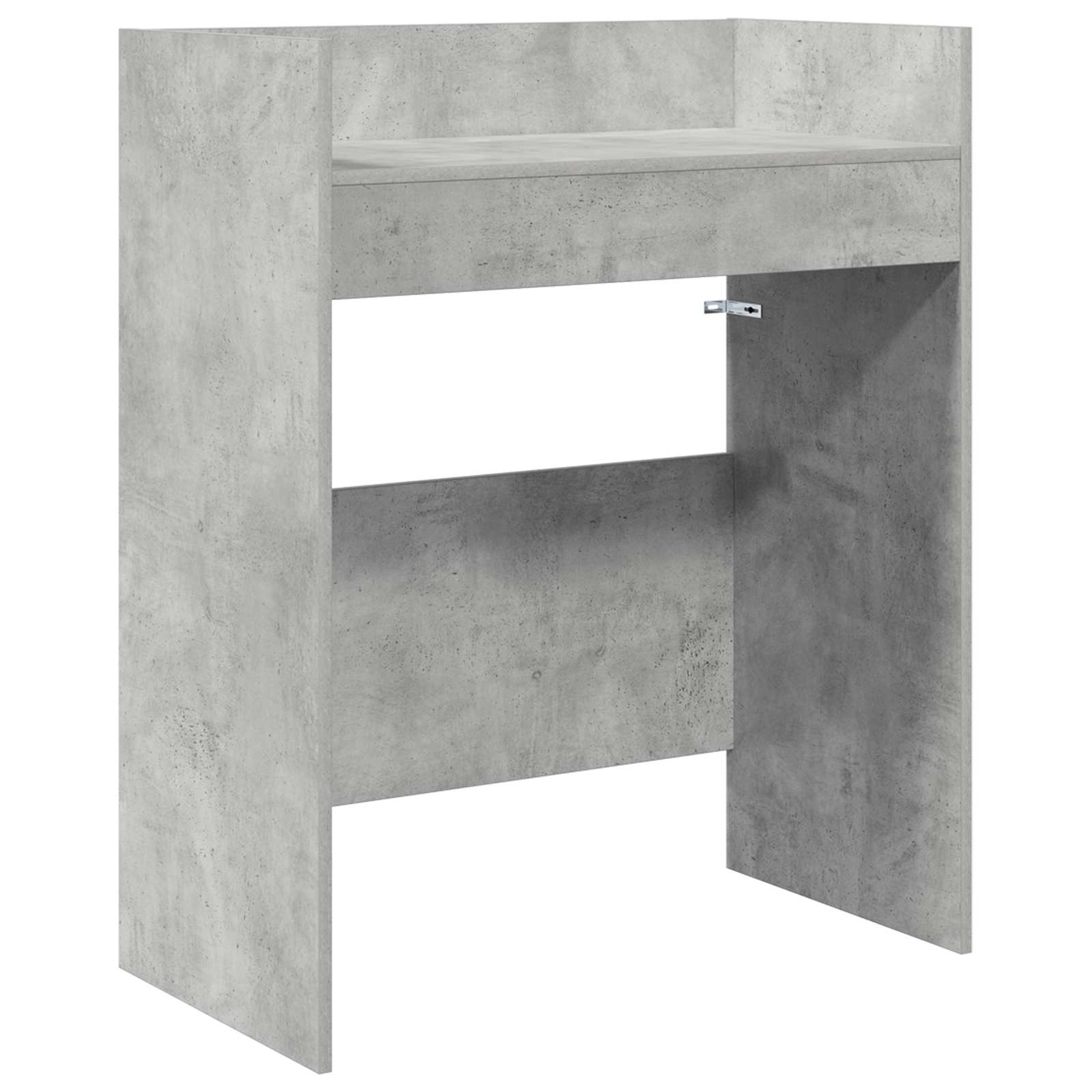 DJ-bord Betonggrå 62 x 45 x 102 cm Konstruerat trä