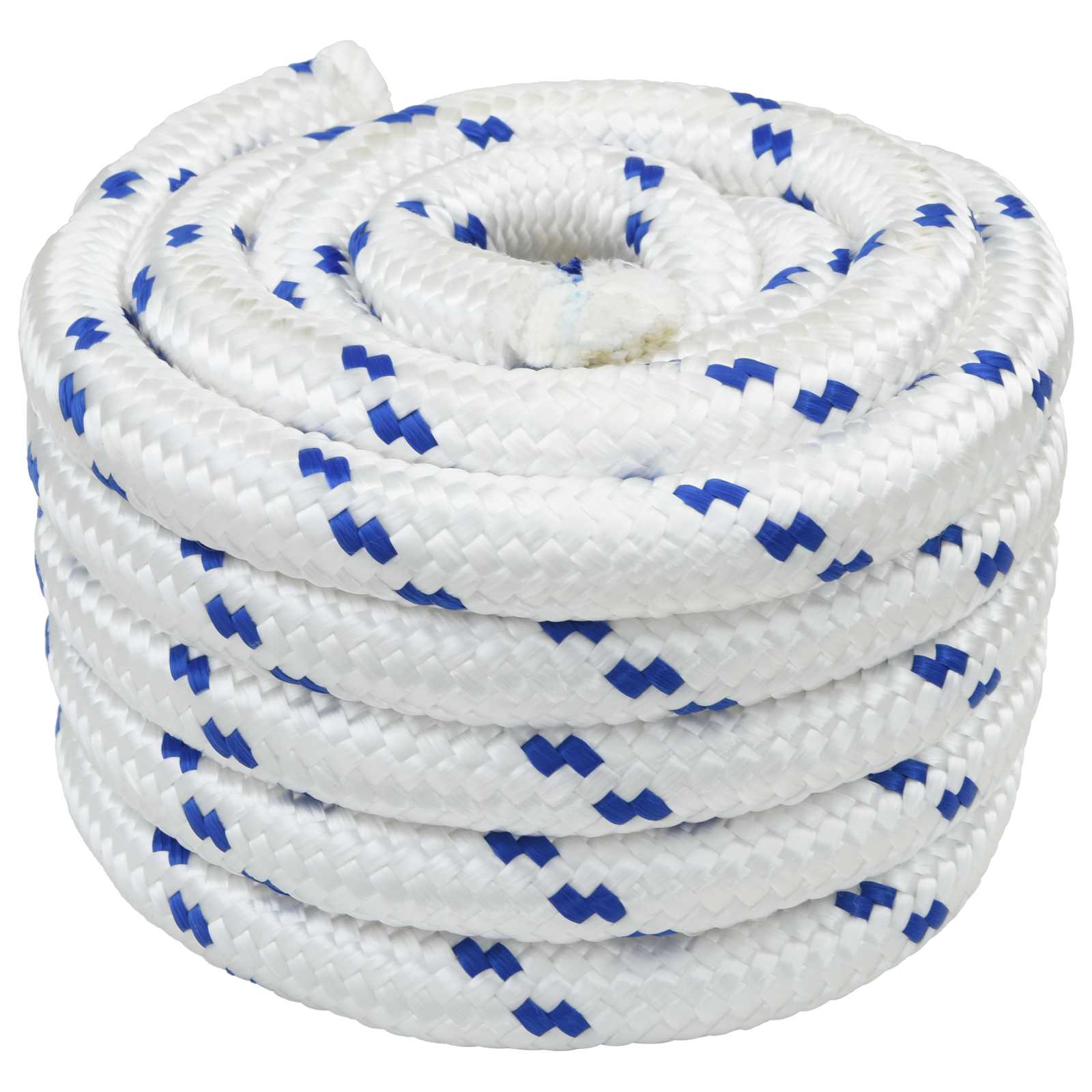 Båtsnöre 5 mm 5 m Vit och blå