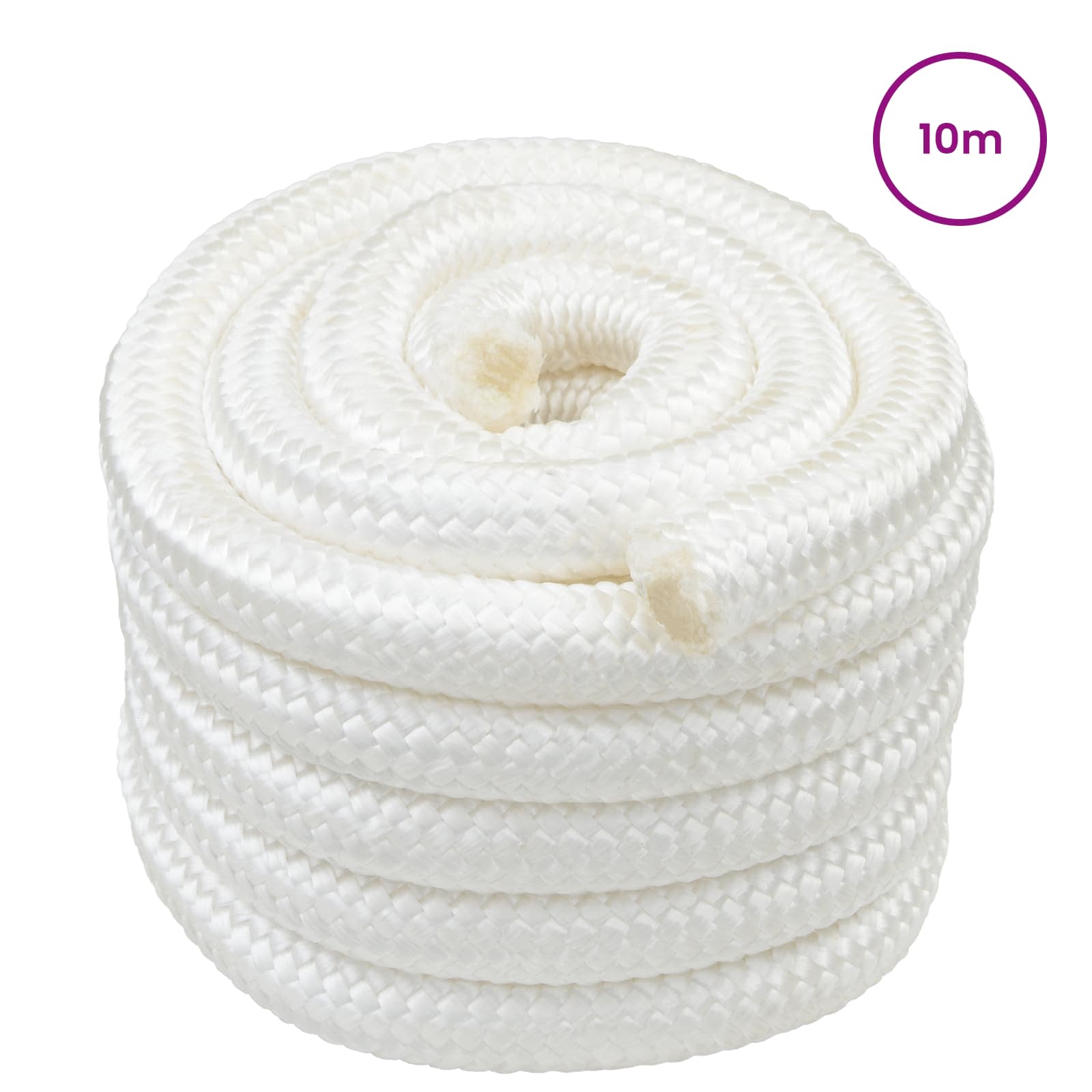 Båtsnöre 6 mm 10 m Vit