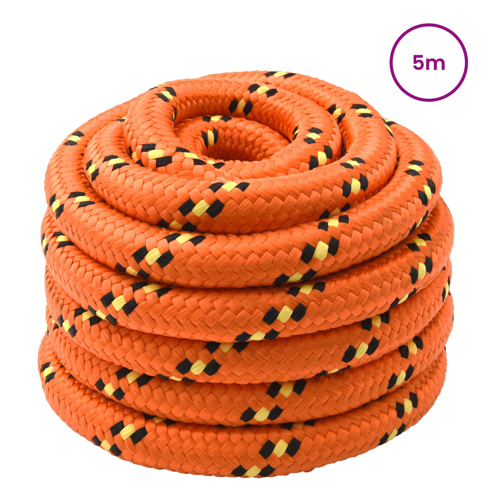Båtsnöre 6 mm 5 m Orange