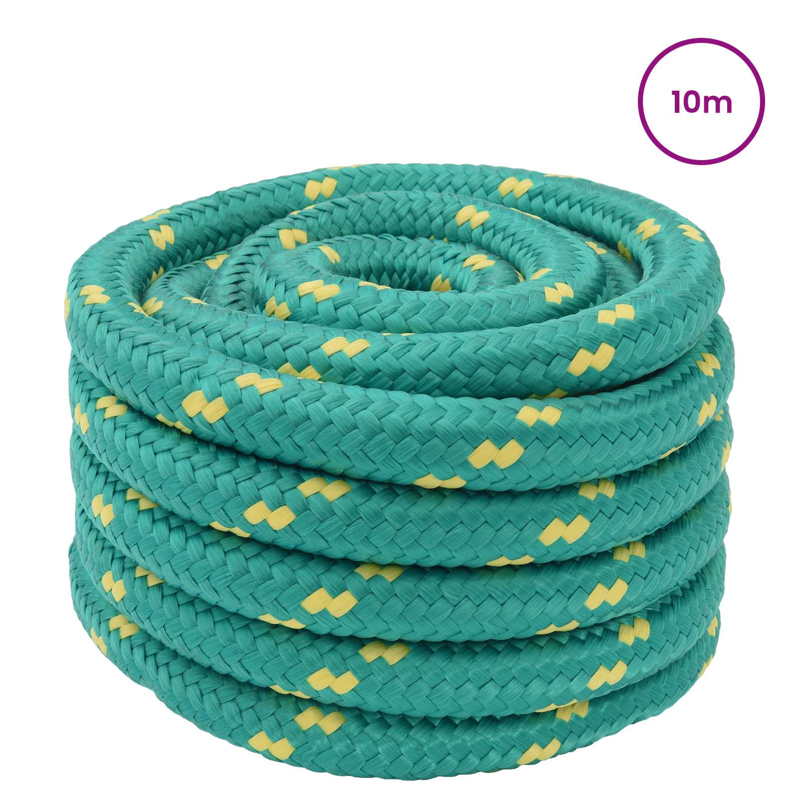 Båtsnöre 6 mm 10 m Grön