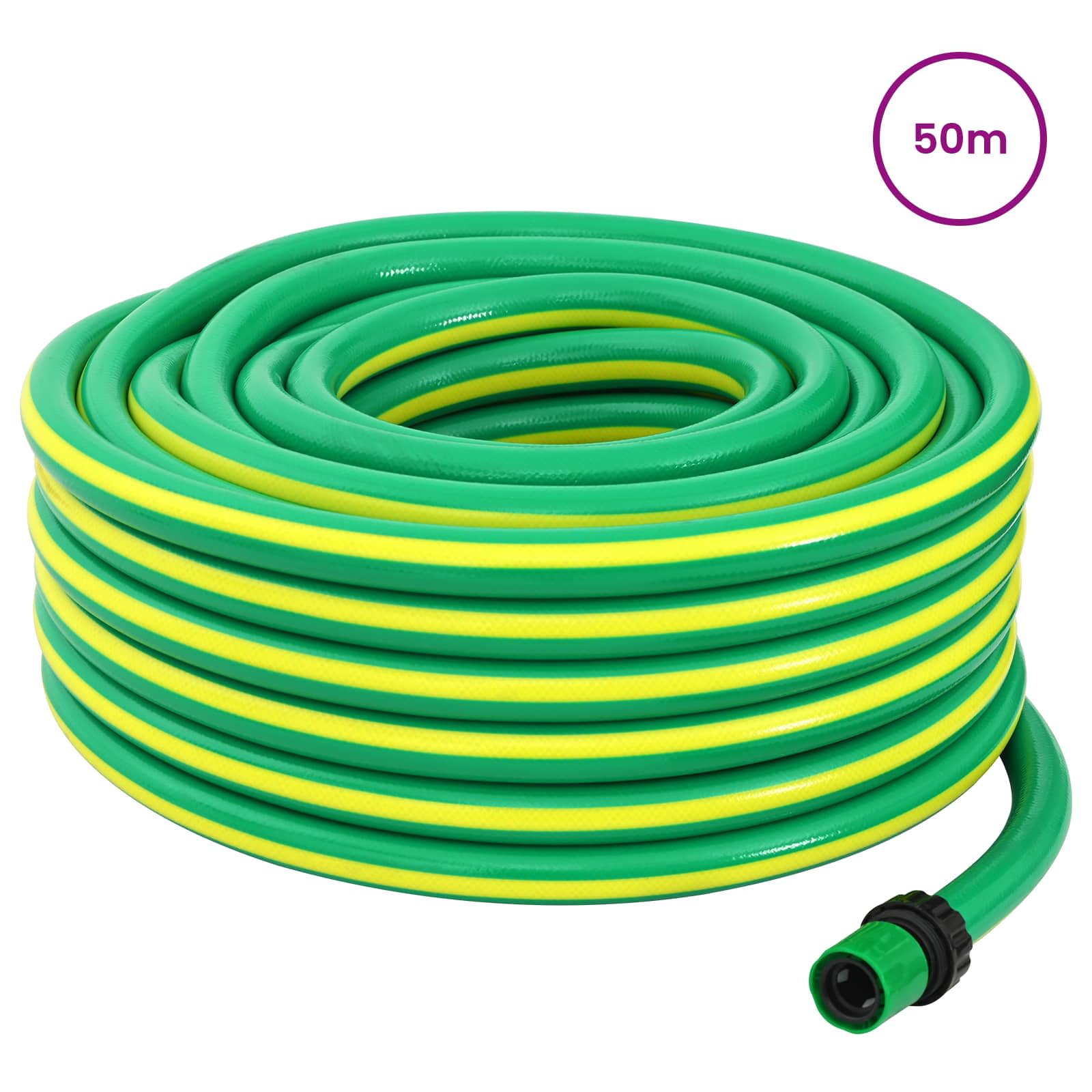 Trädgårdsslang 5-lagers Grön och Gul 12 mm PVC