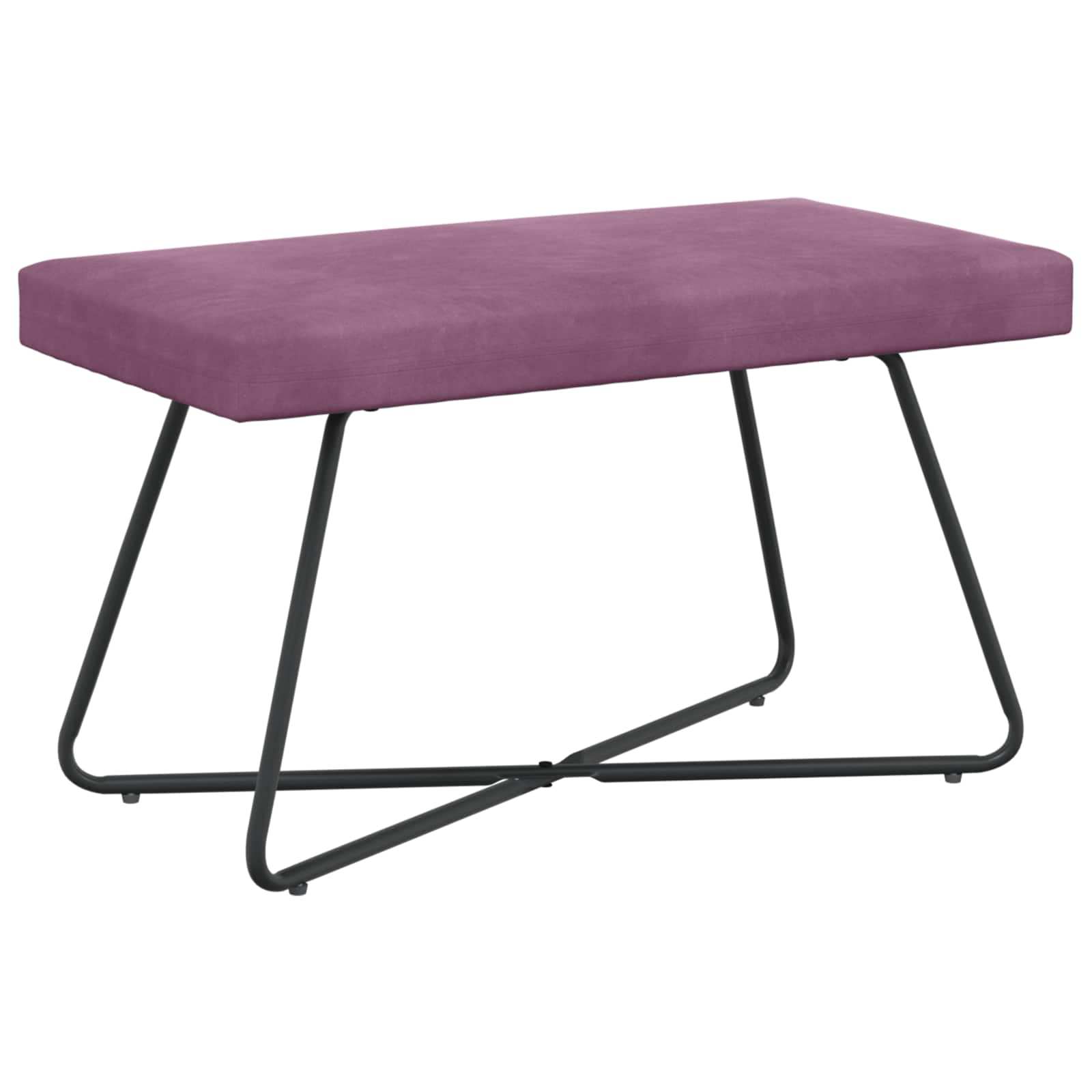 bänk Lila 80 x 40 x 45 cm Sammet
