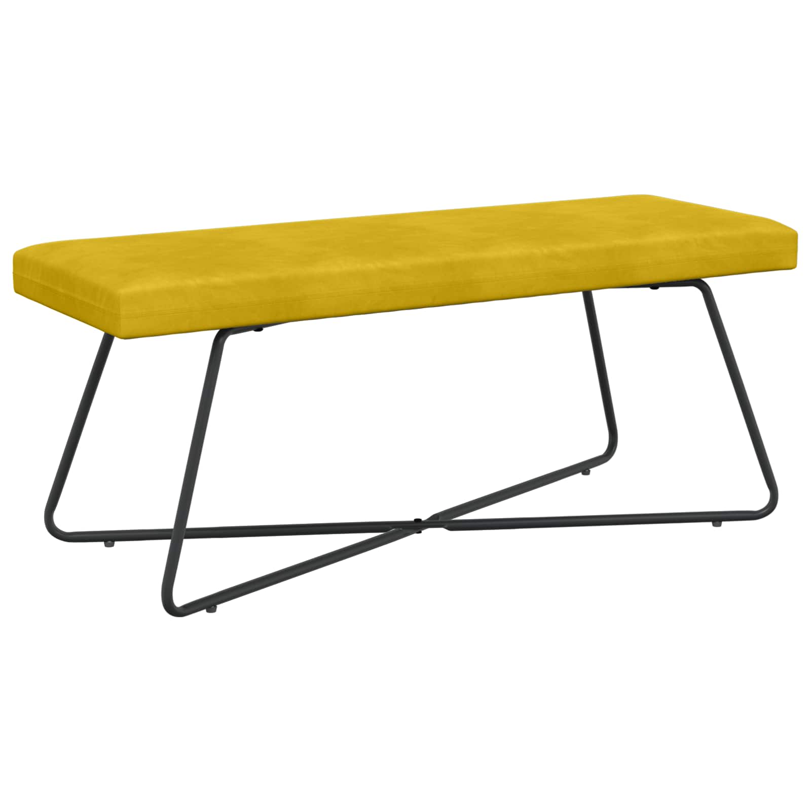 bänk Gul 110 x 40 x 45 cm Sammet
