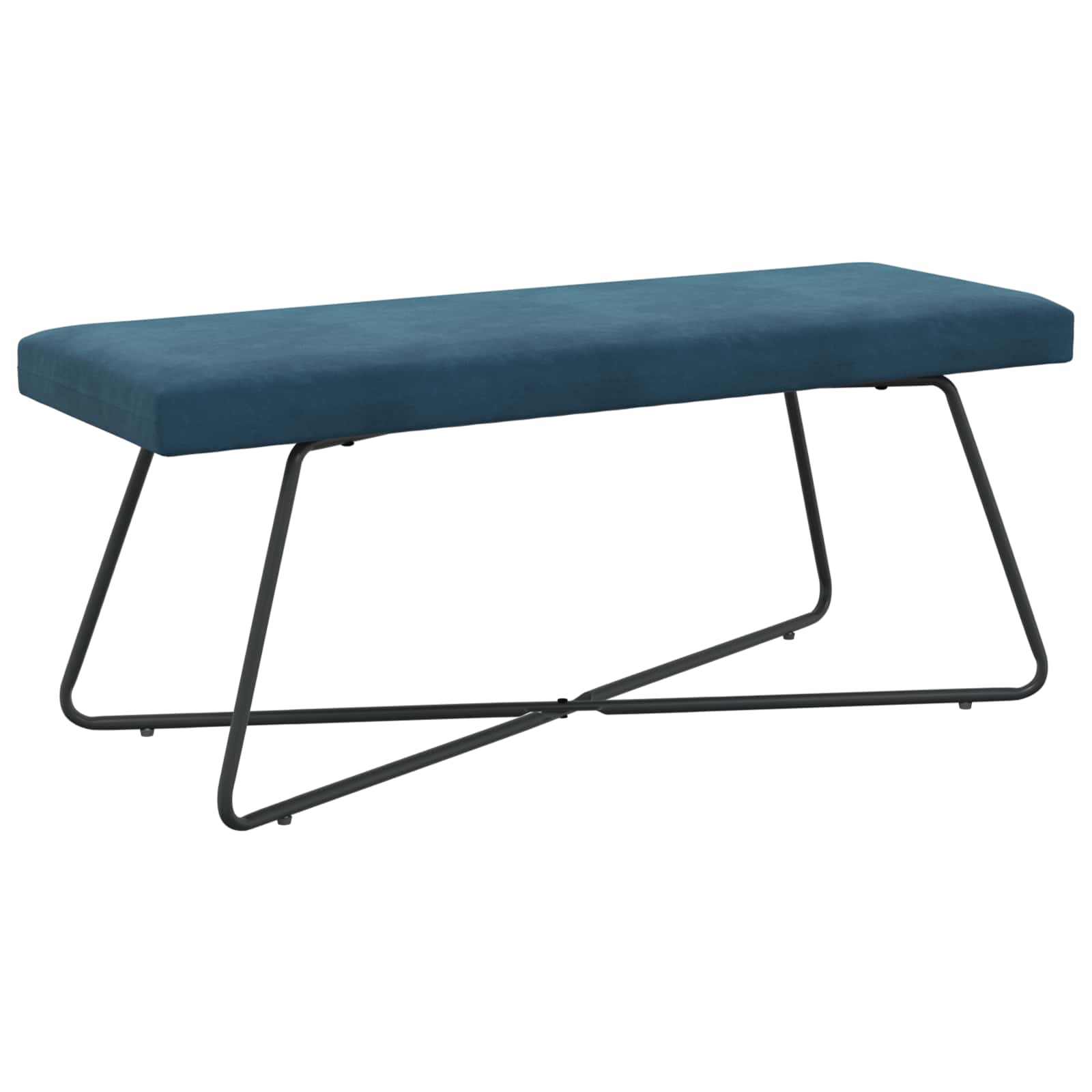 bänk Blå 110 x 40 x 45 cm Sammet