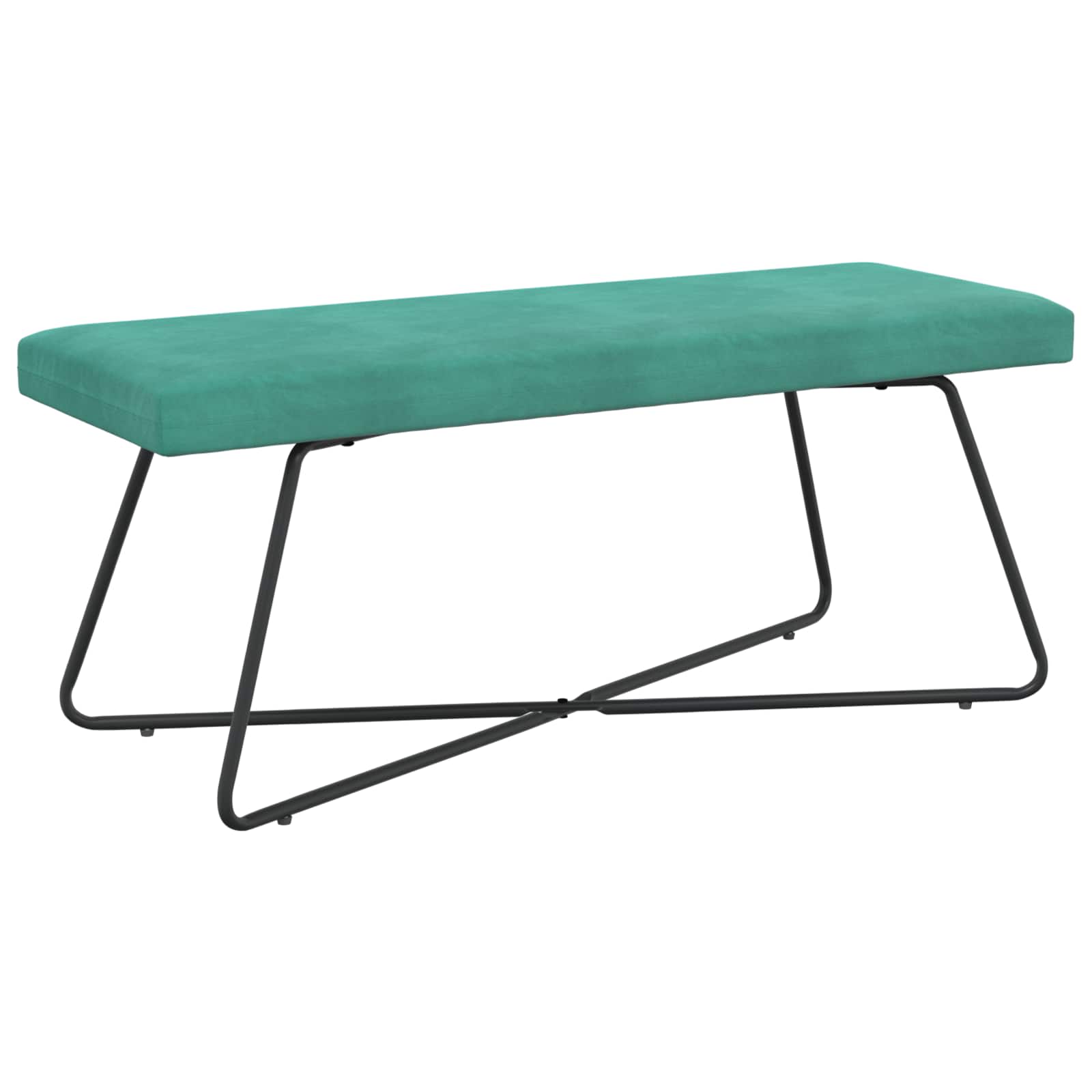 bänk Turkos 110 x 40 x 45 cm Sammet