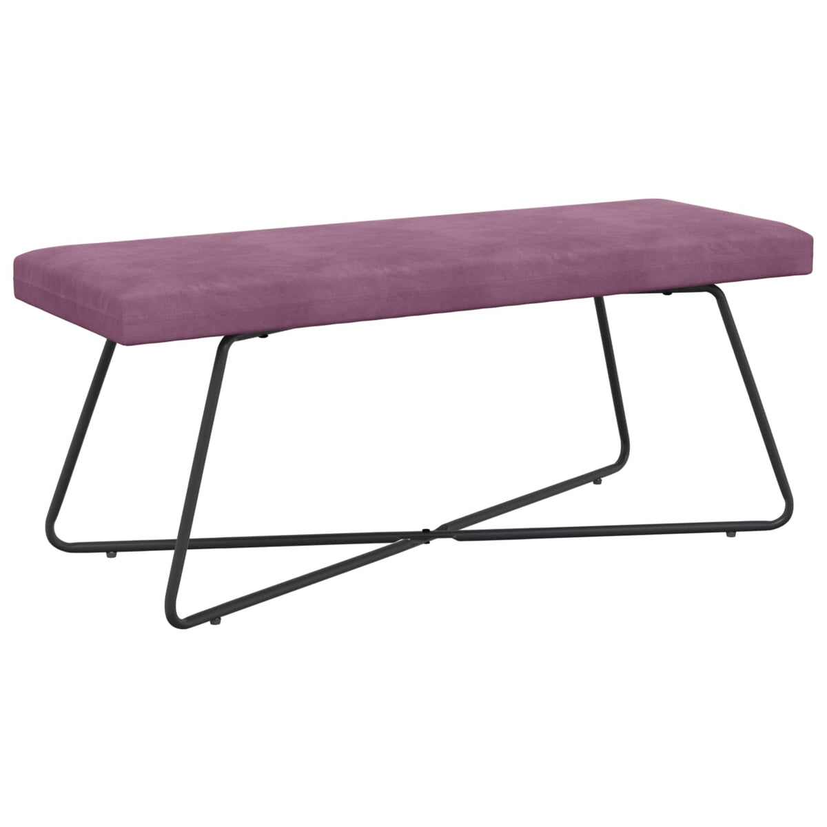 bänk Lila 110 x 40 x 45 cm Sammet