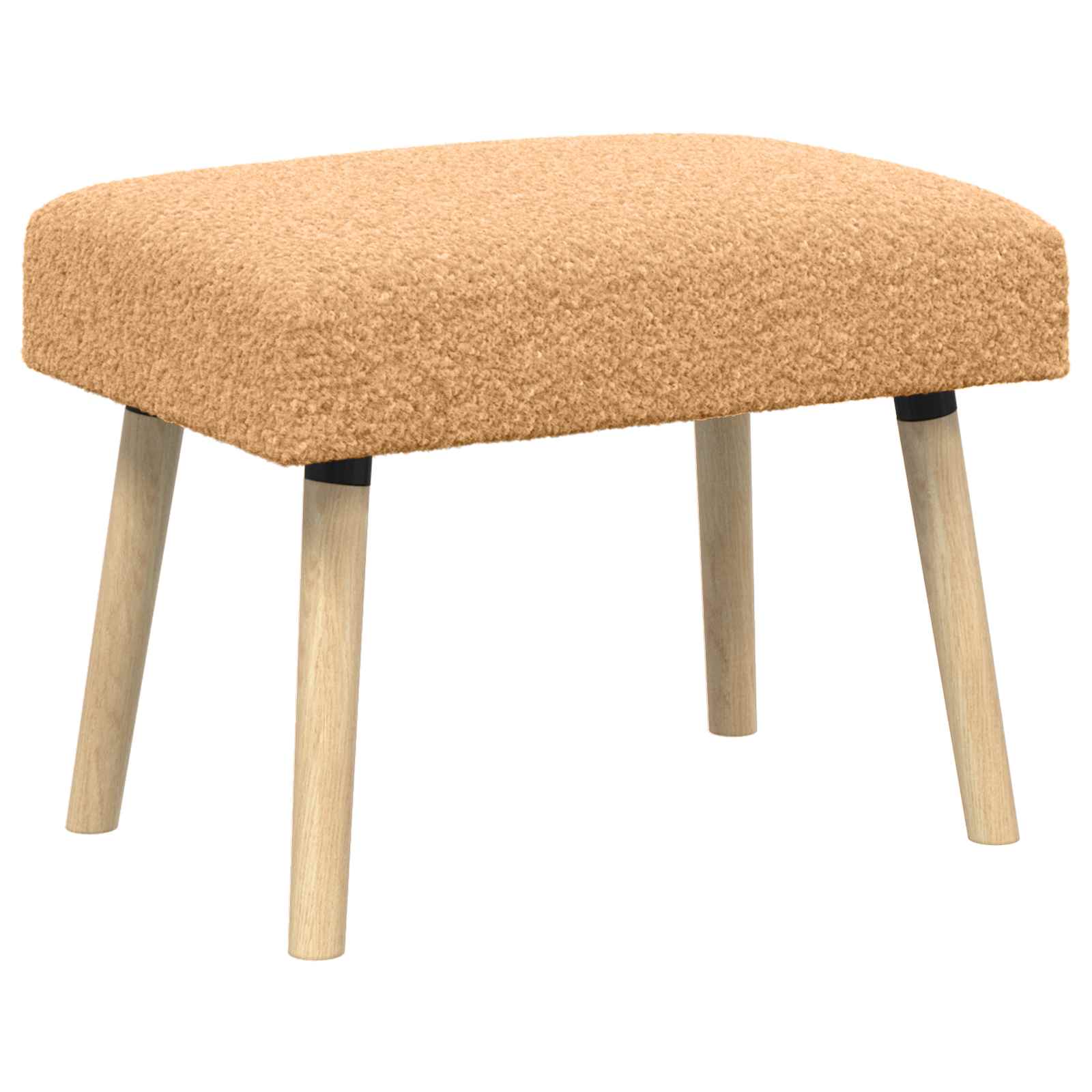bänk Enfärgad Beige 60 x 40 x 45 cm Bouclé