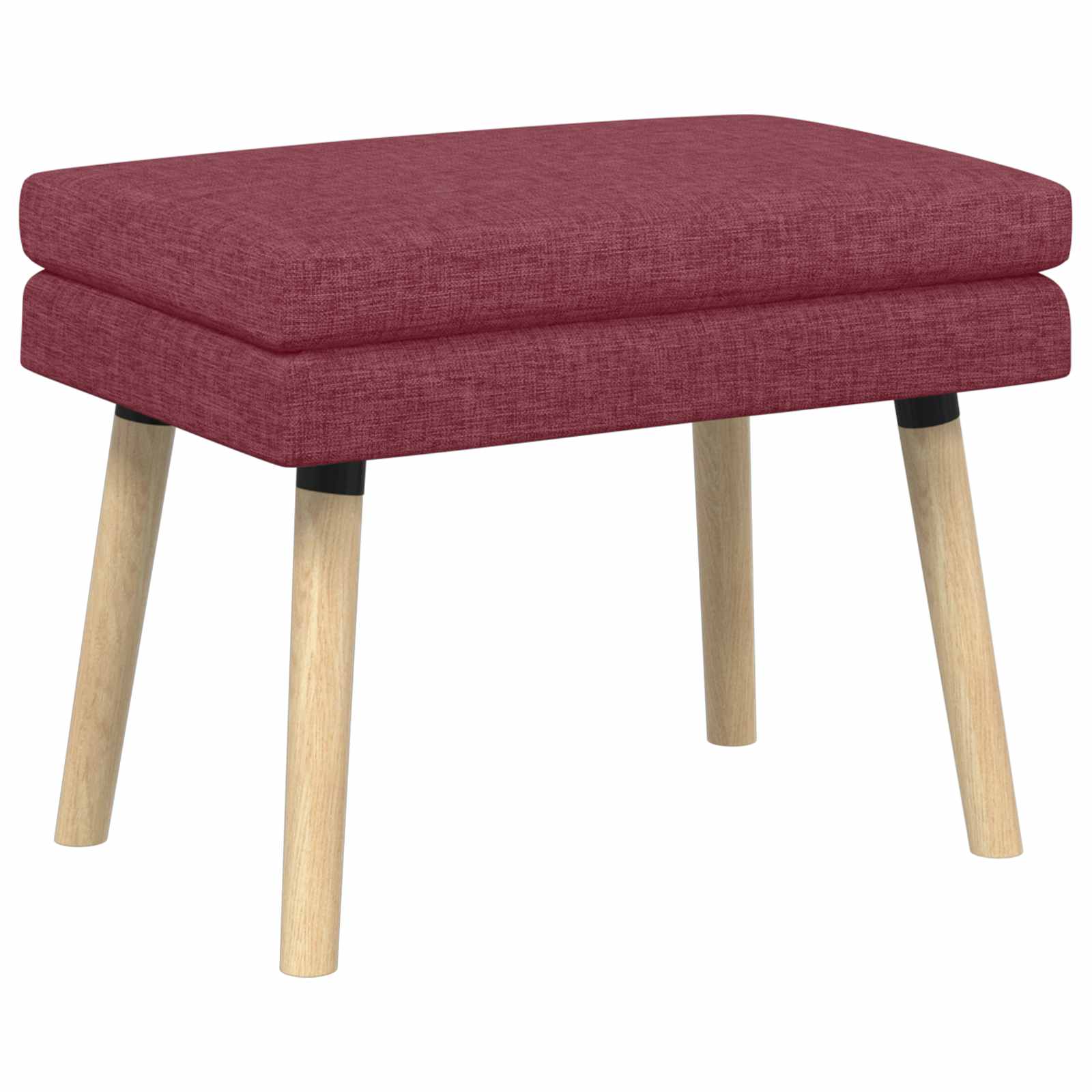 Dubbel-lager bänk Vinröd 60 x 40 x 46 cm Tyg