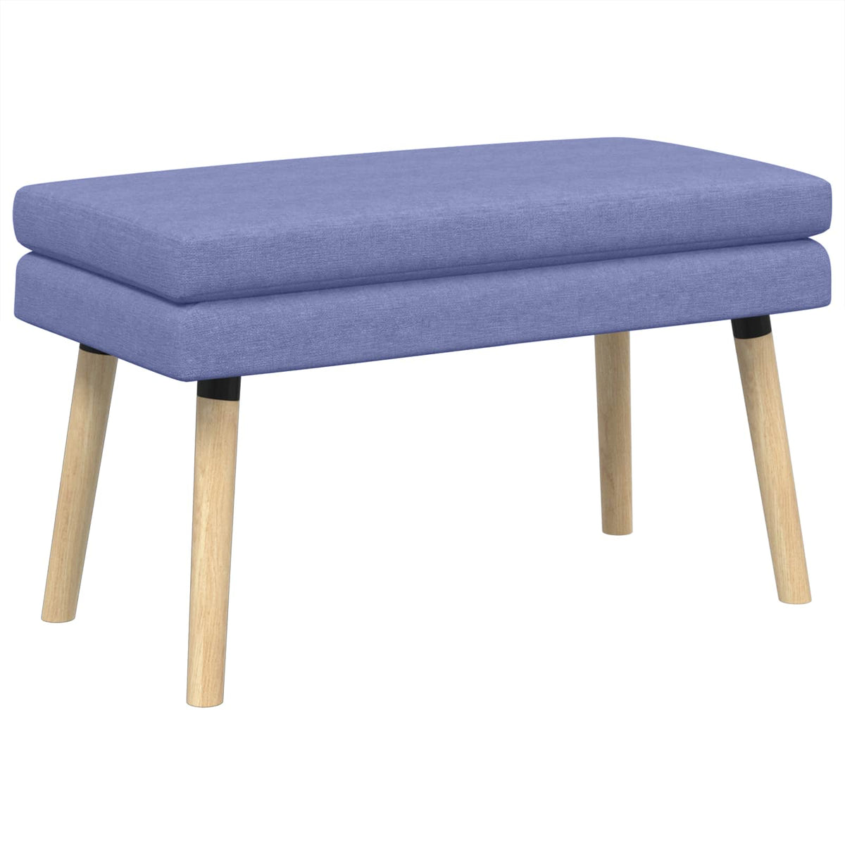 Dubbel-lager bänk Jeansblå 80 x 40 x 47 cm Tyg