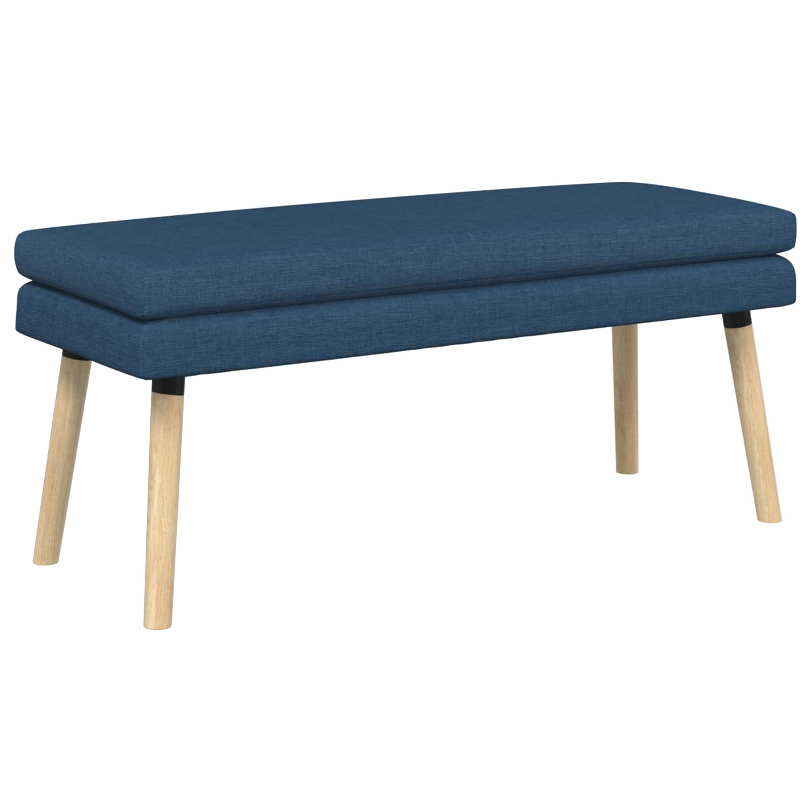 Dubbel-lager bänk Blå 110 x 40 x 47 cm Tyg