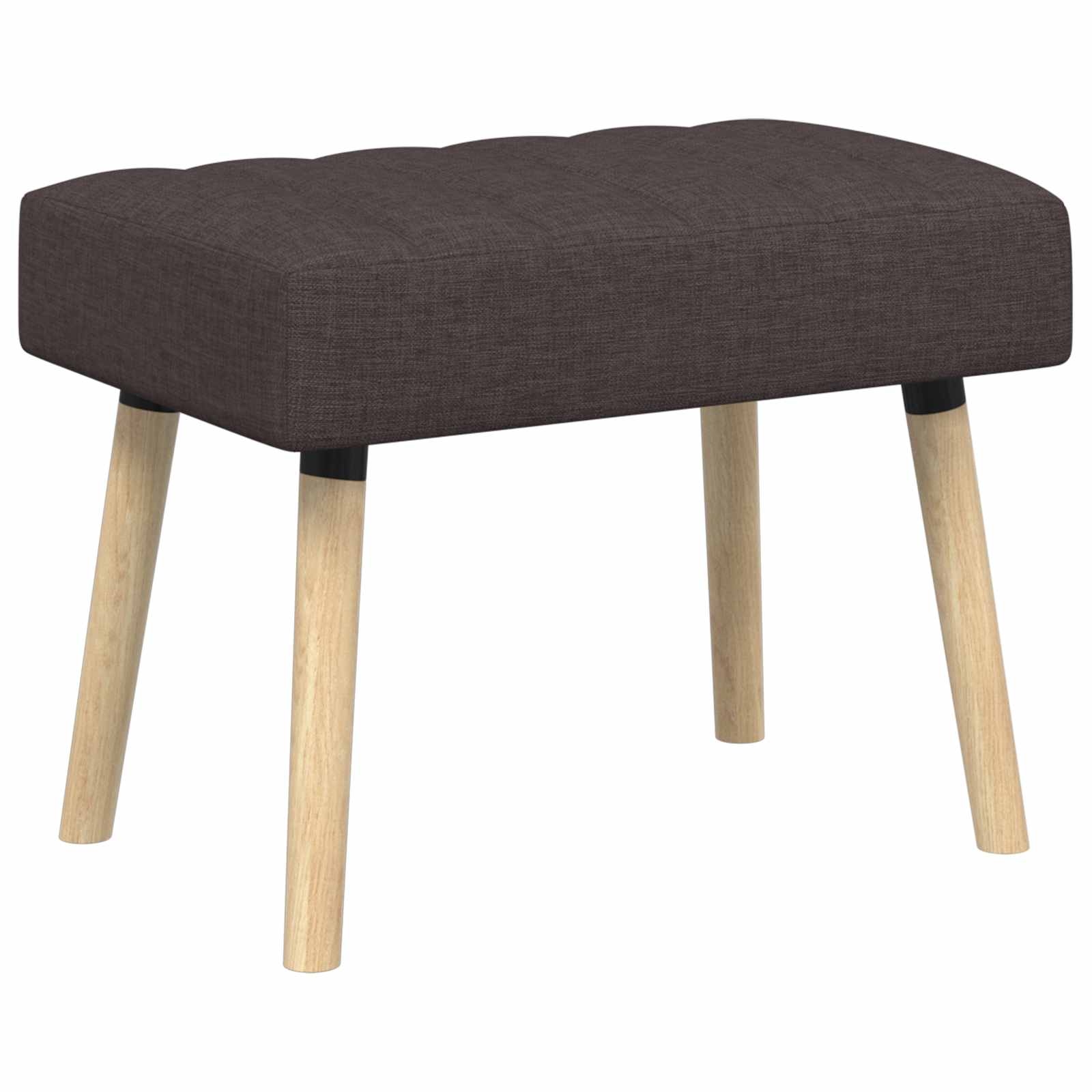 Kanalstoppad Bänk Mörkbrun 60 x 40 x 45 cm Tyg