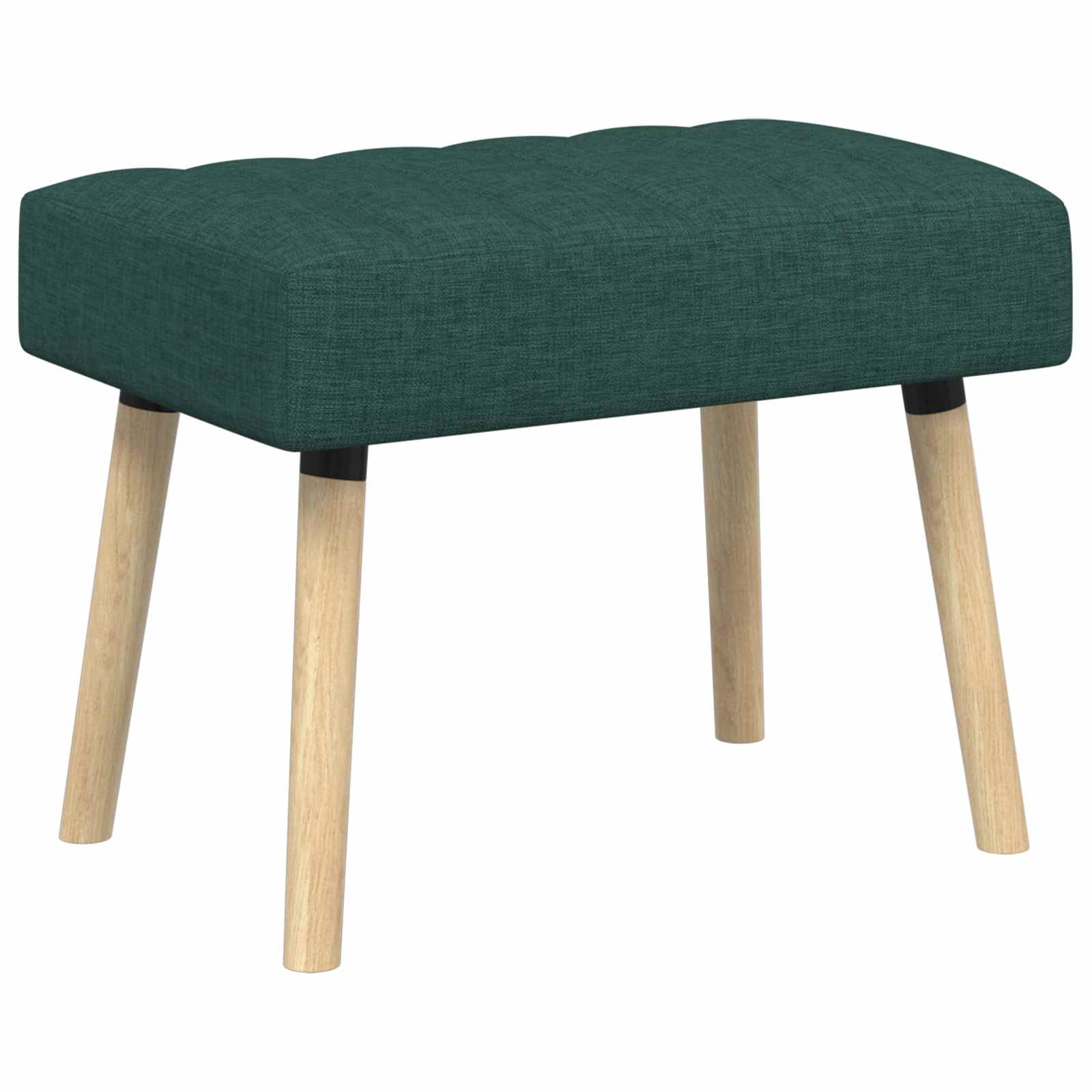 Kanalstoppad Bänk Mörkgrön 60 x 40 x 45 cm Tyg