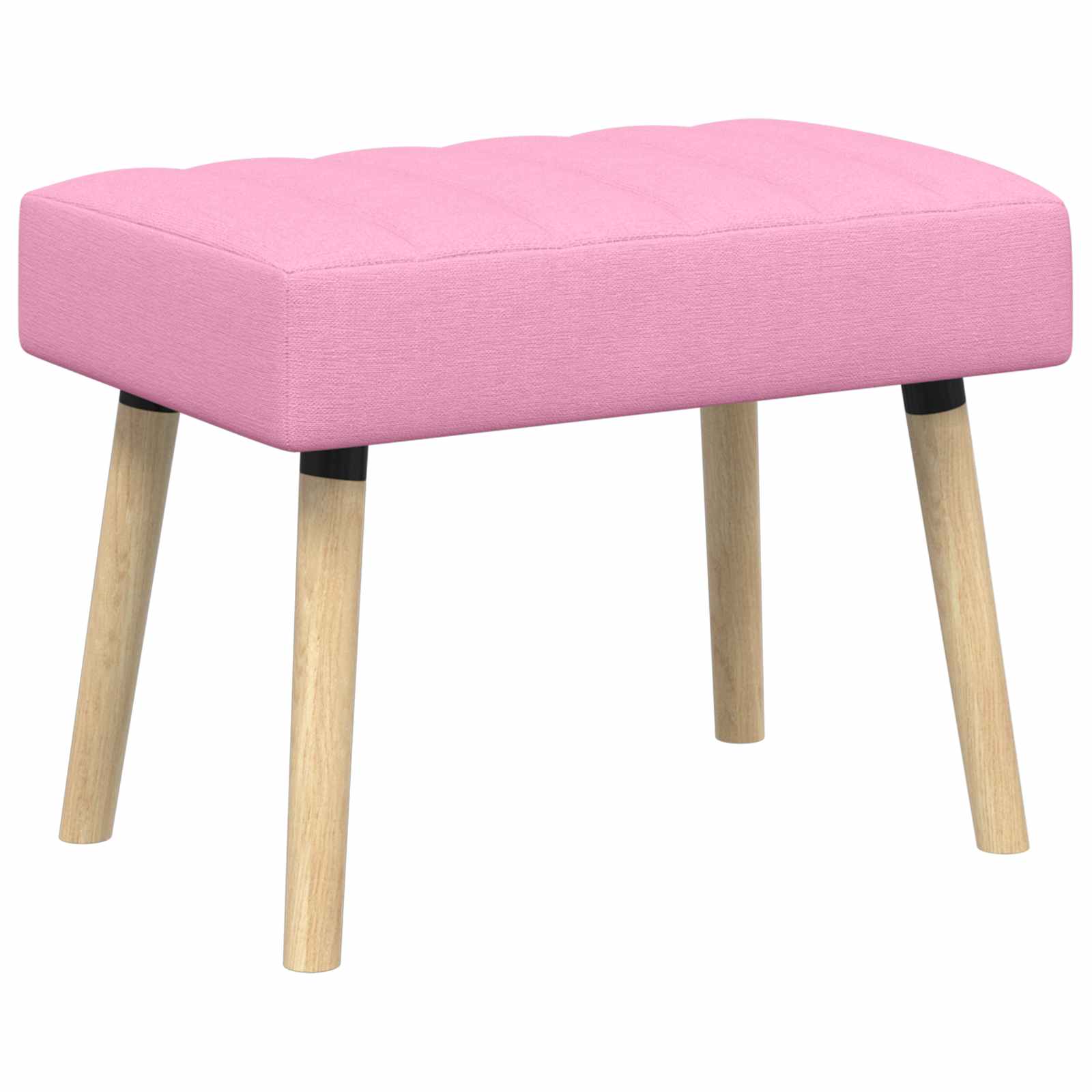 Kanalstoppad Bänk Rosa 60 x 40 x 45 cm Tyg