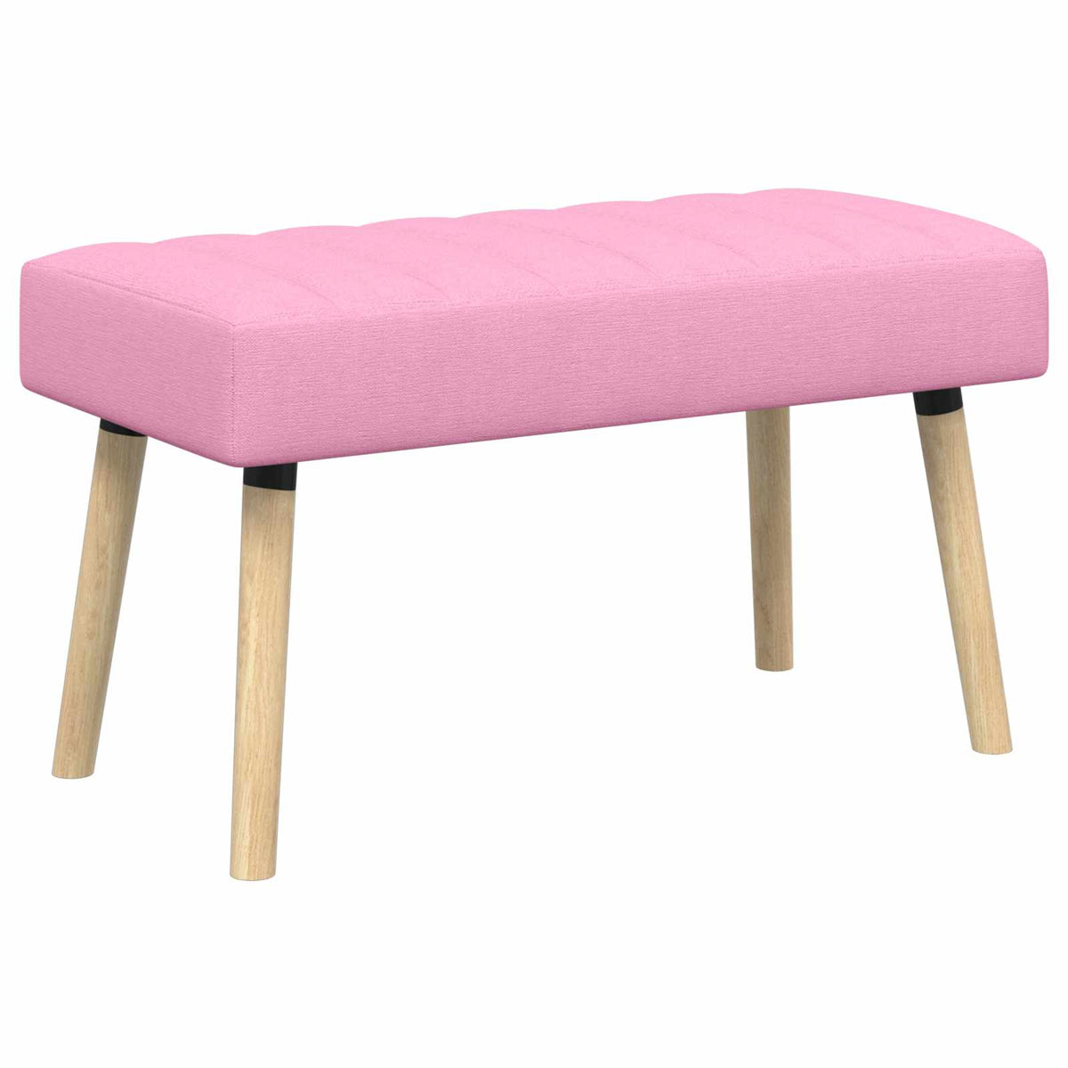 Kanalstoppad Bänk Rosa 80 x 40 x 46 cm Tyg