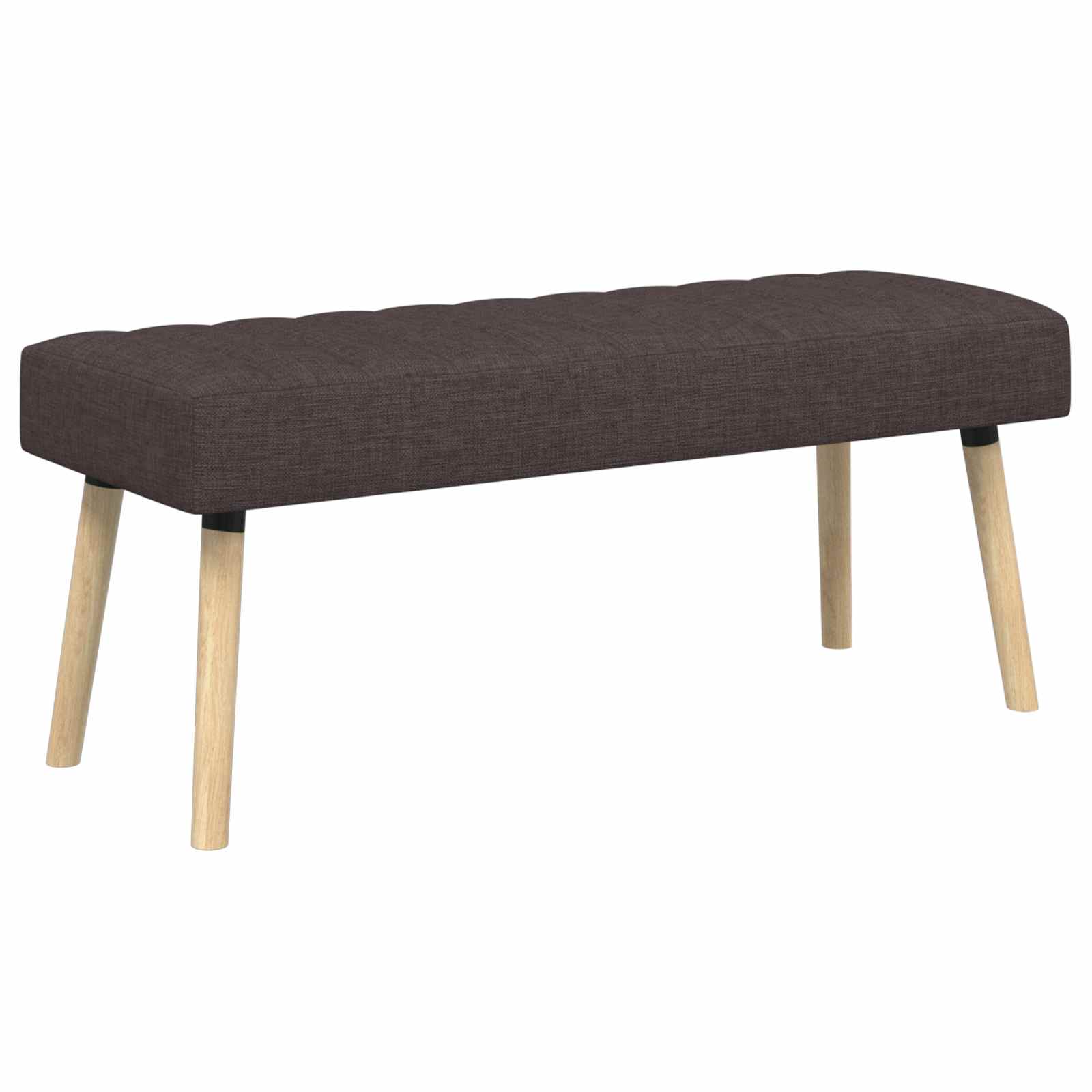Kanalstoppad Bänk Mörkbrun 110 x 40 x 46 cm Tyg